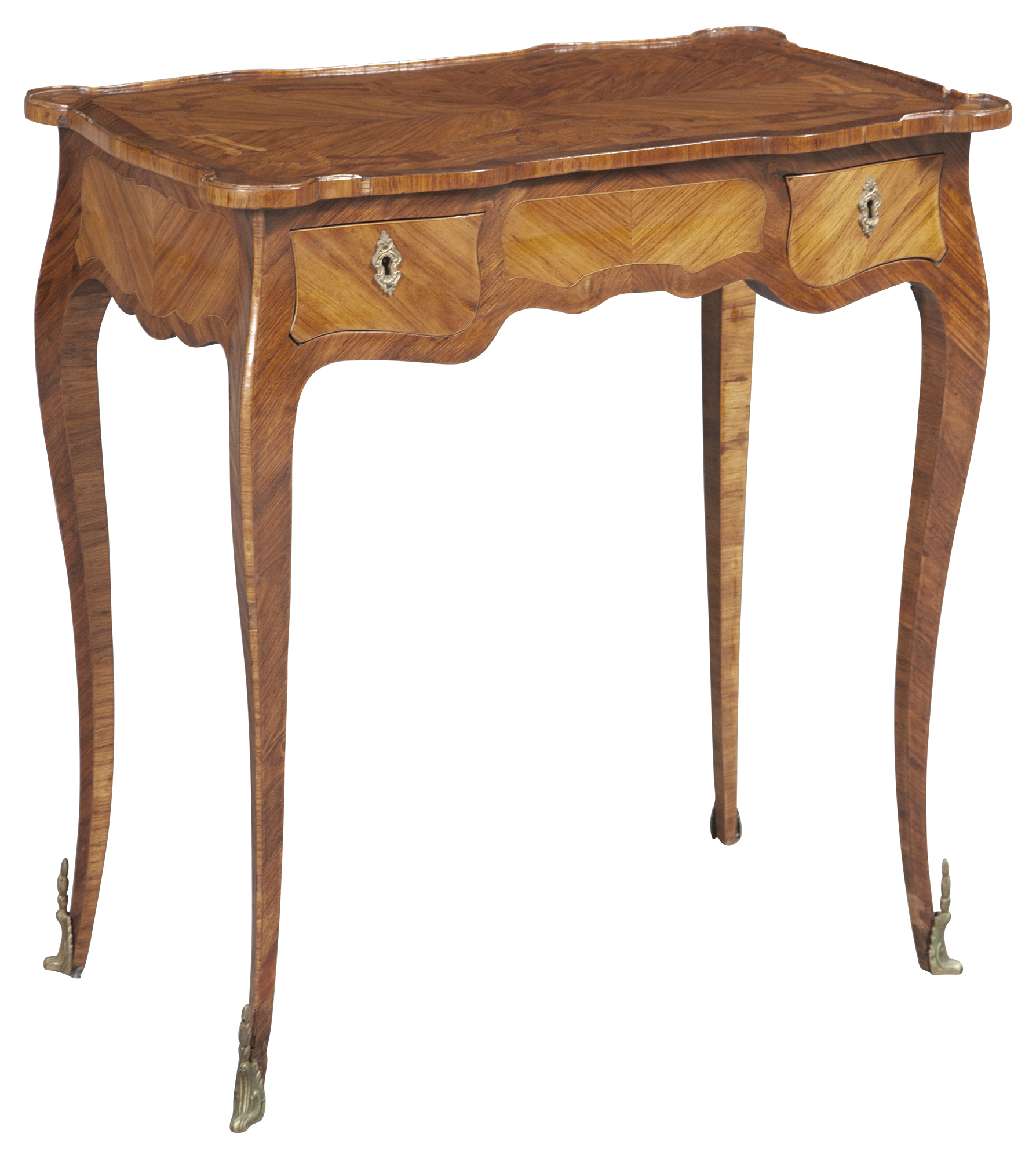 Lot image - Louis XV Tulipwood and Kingwood Writing Table
