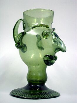 Lot image - Glass Figural Pitcher