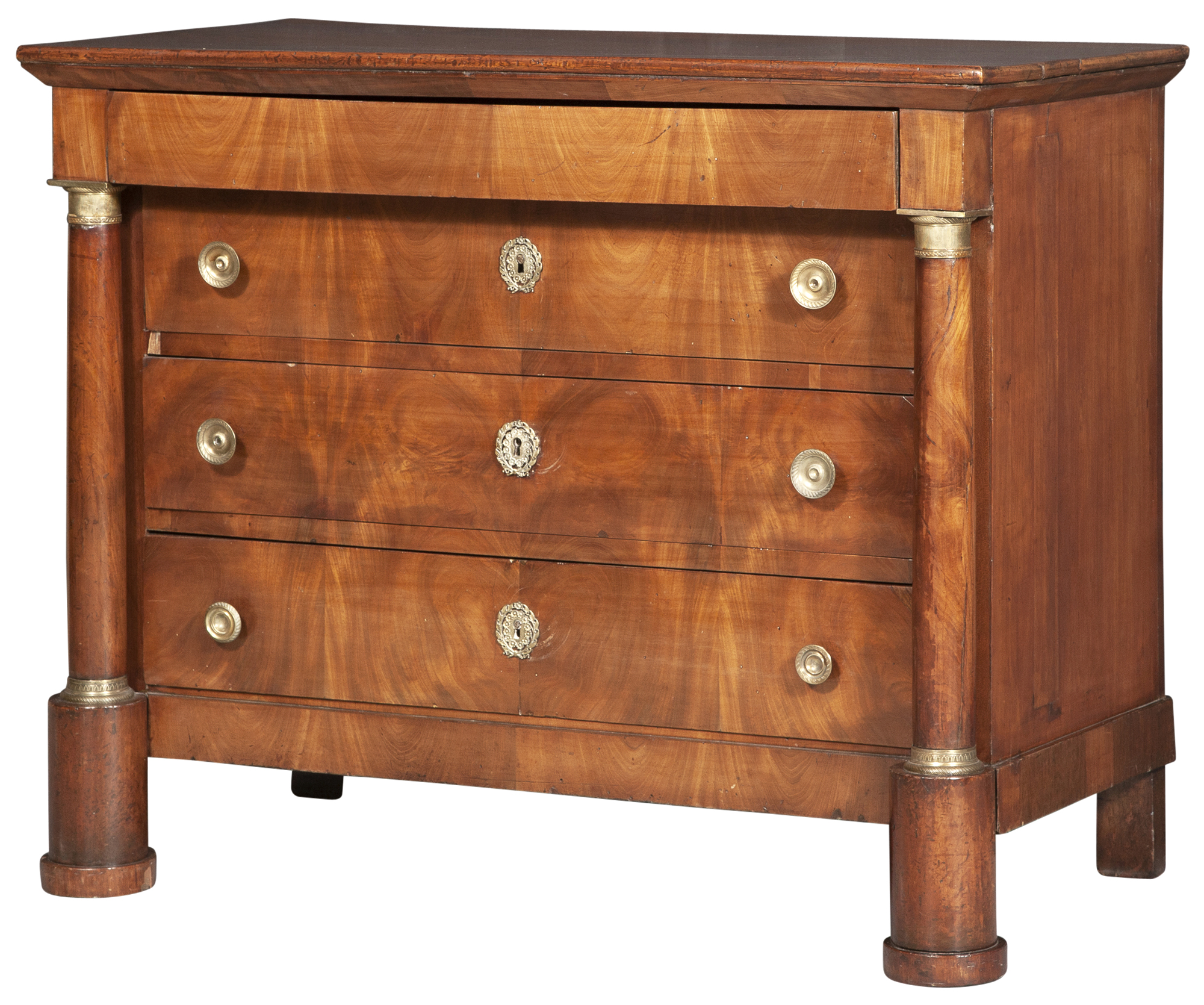 Lot image - Empire Mahogany Chest of Drawers