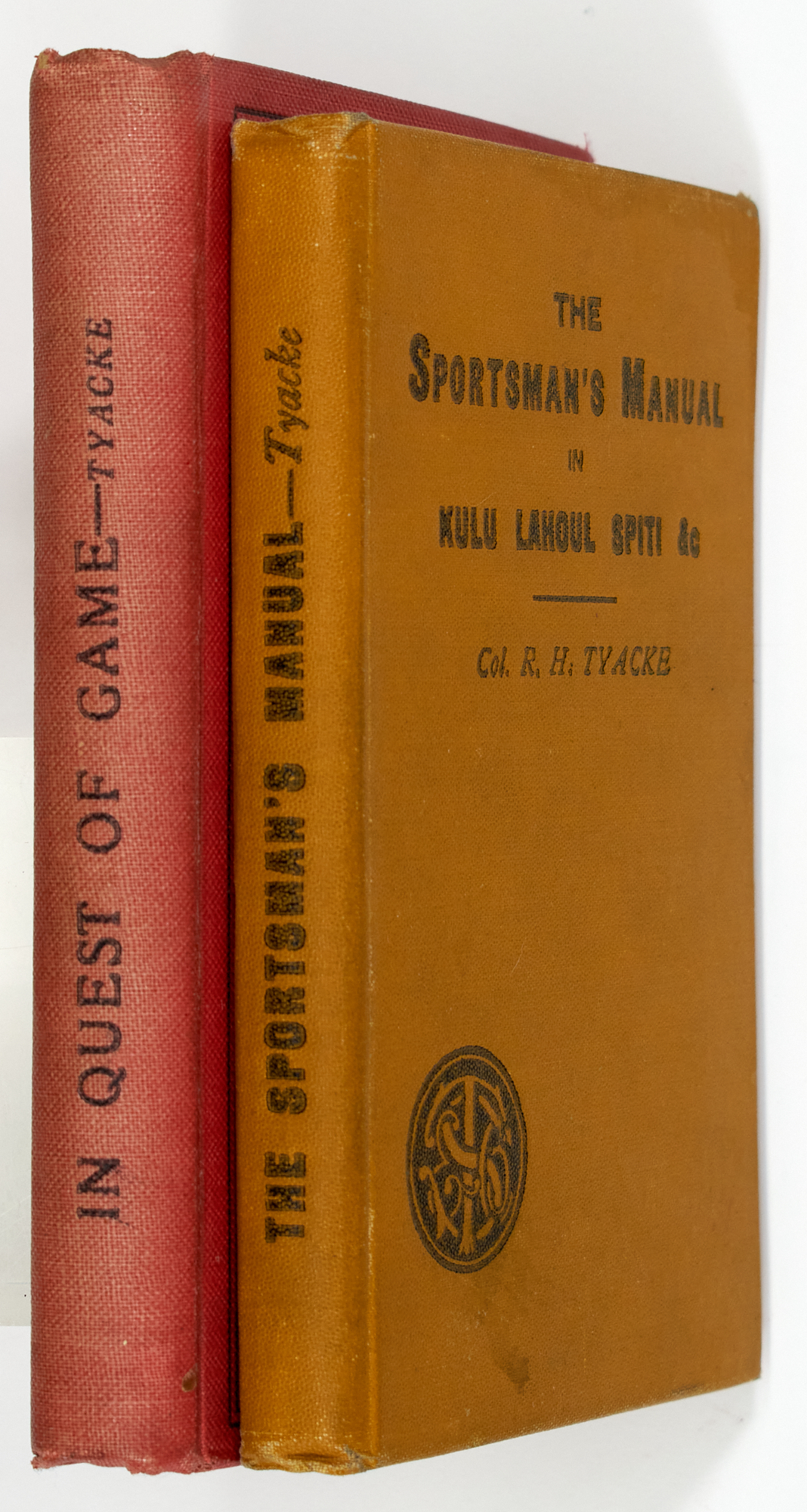 Lot image - [INDIA-HUNTING] TYACKE, R.H. [Lieutenant-Colonel]. In Quest of Game. A Sportsmans Manual for Game Shooting in Kulu, Lahoul and Lada..