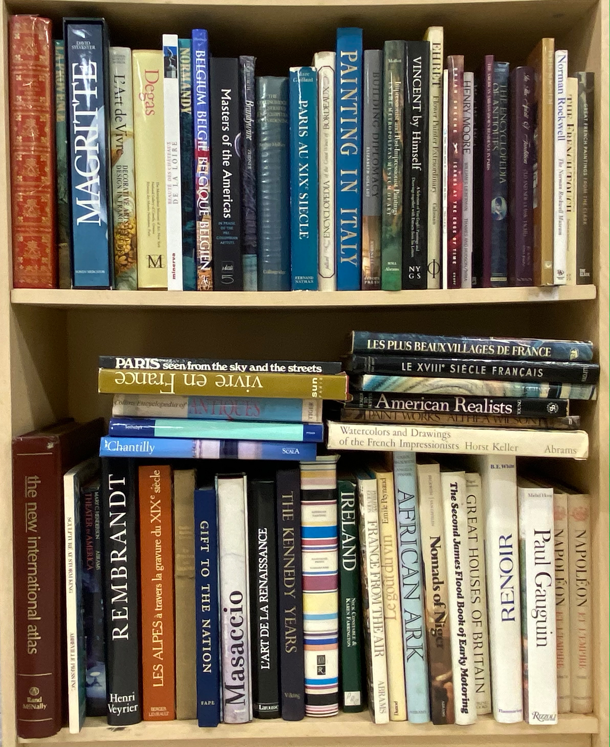 Lot image - [ART MONOGRAPHS]  Approximately fifty oversized volumes.