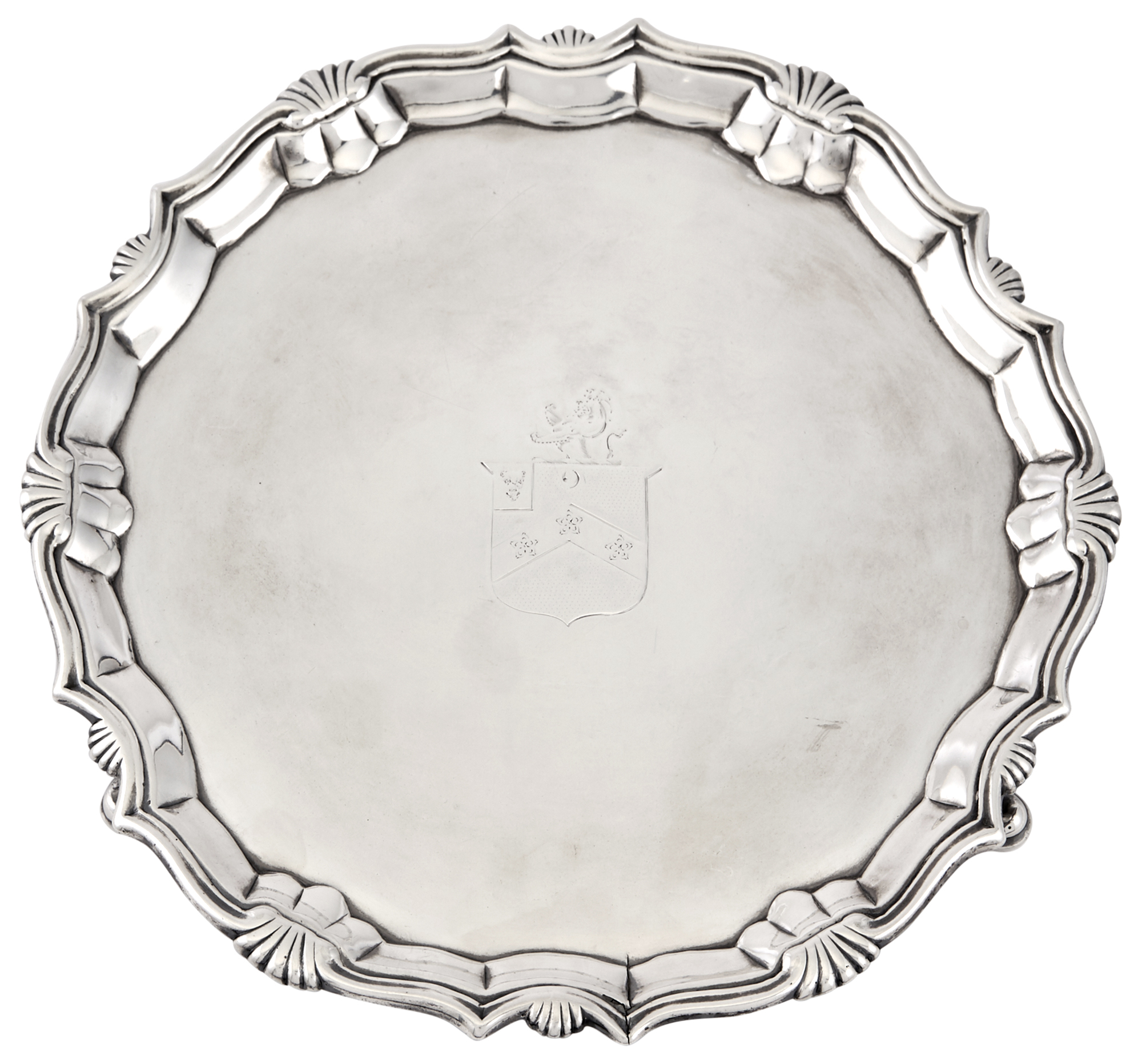 Lot image - George II Sterling Silver Salver