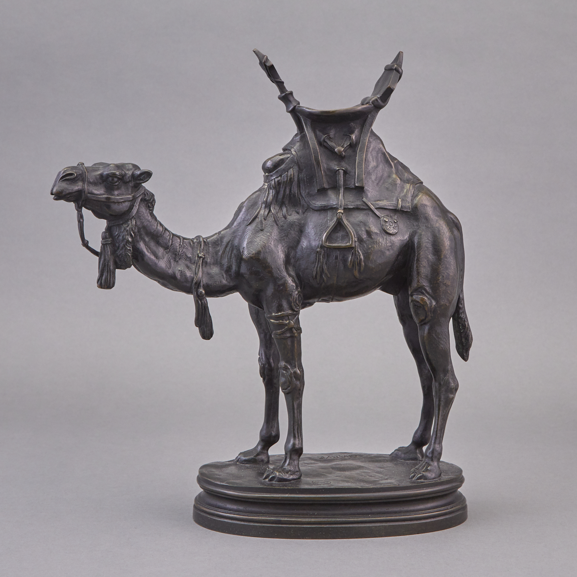 Lot image - Bronze Figure of a Dromedary with Sadle