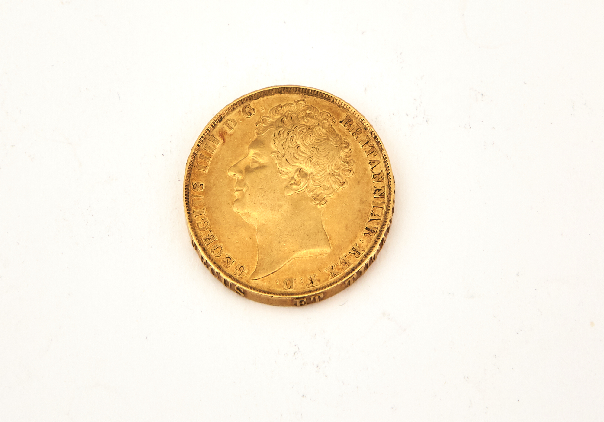 Lot image - Great Britain George IV 1823 £2 Gold Spink 3798 Km. 375