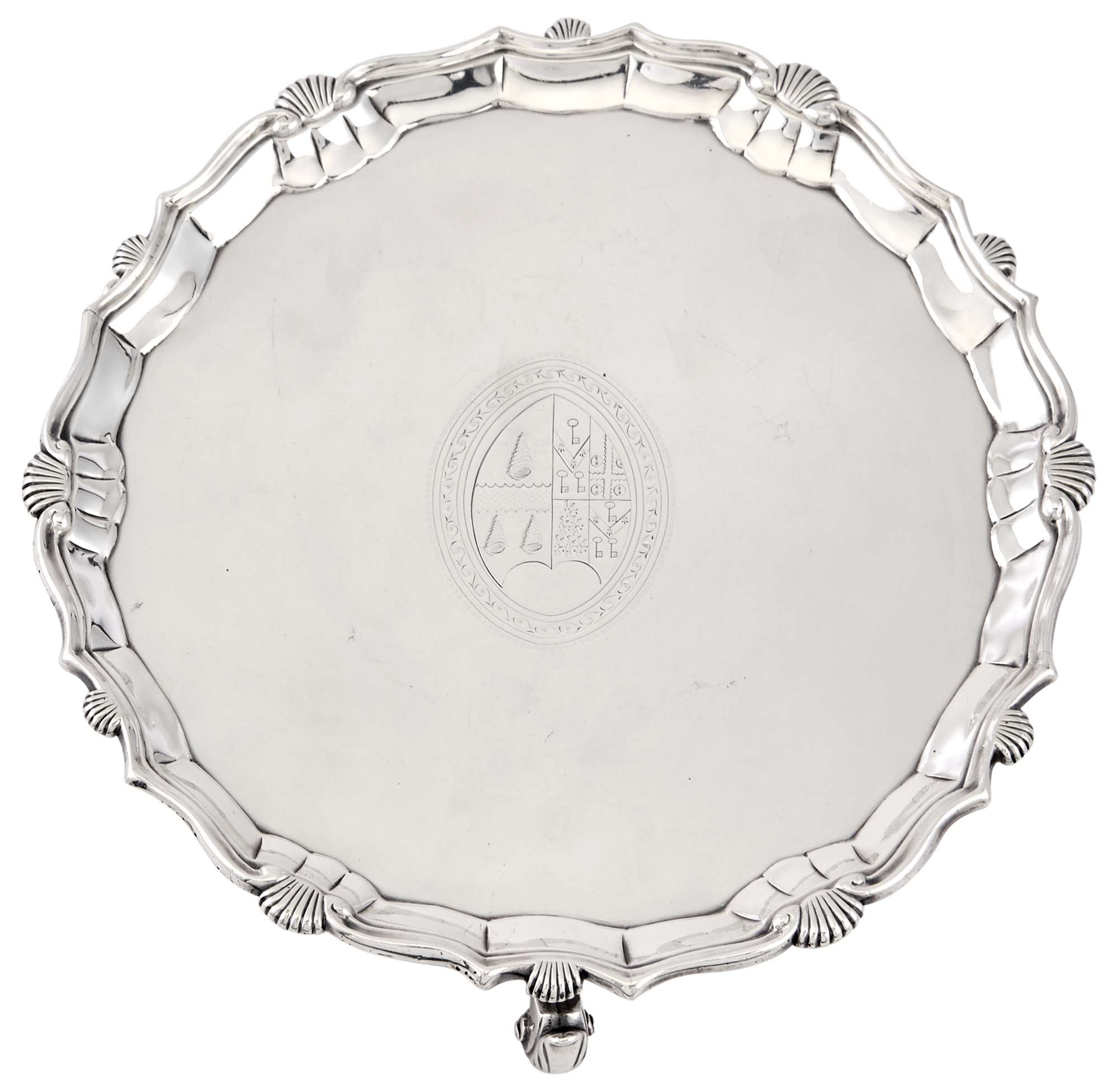 Lot image - George III Sterling Silver Salver