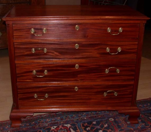 Lot image - Chippendale Mahogany Chest of Drawers