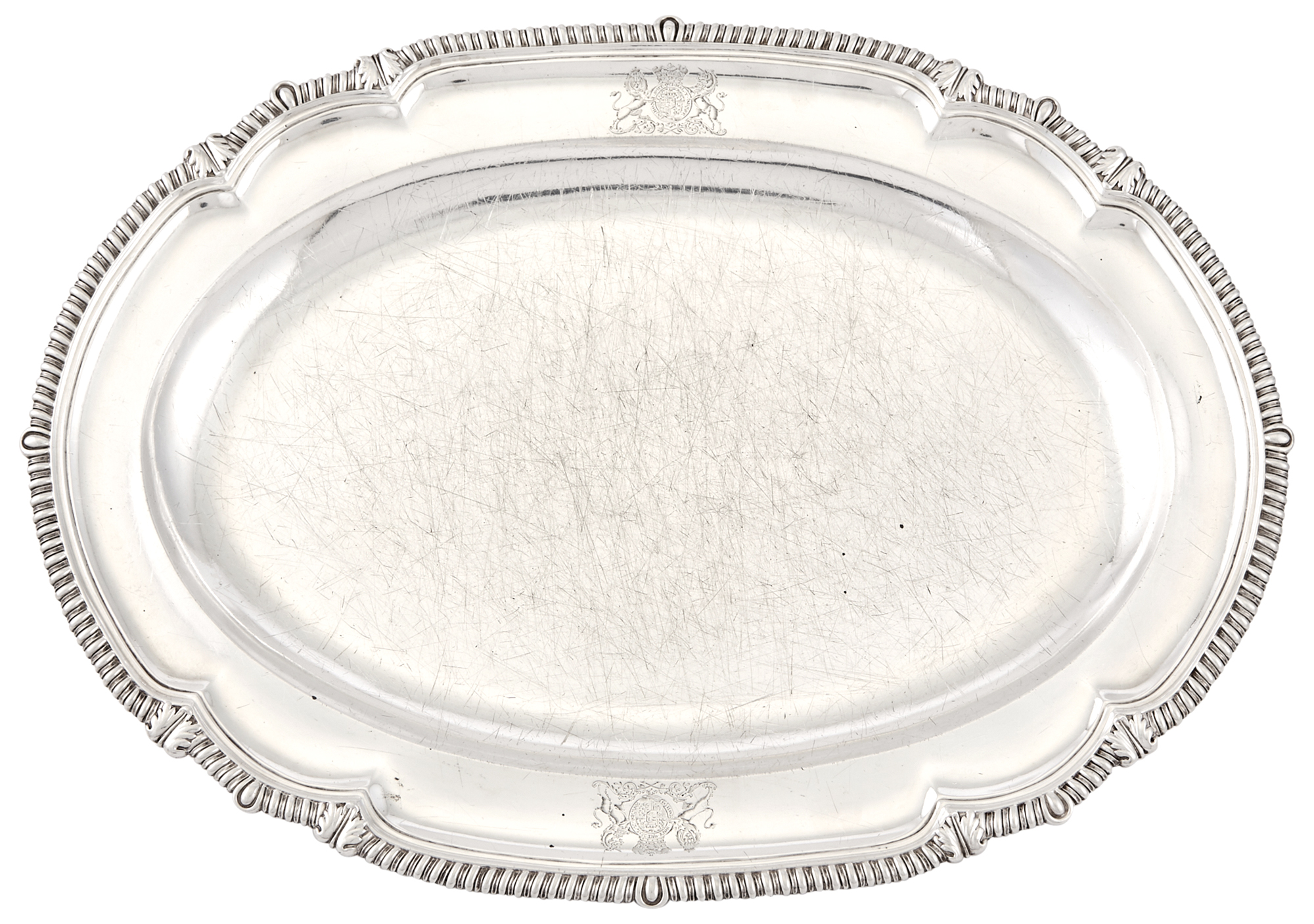 Lot image - Royal Interest: Victorian Sterling Silver Platter