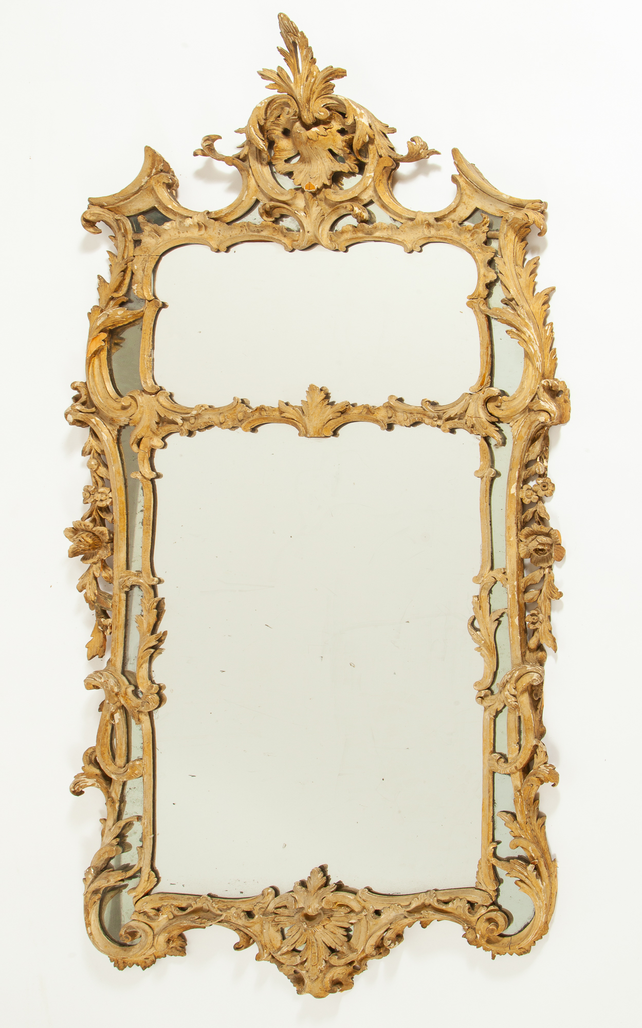 Lot image - George II Style Painted Mirror