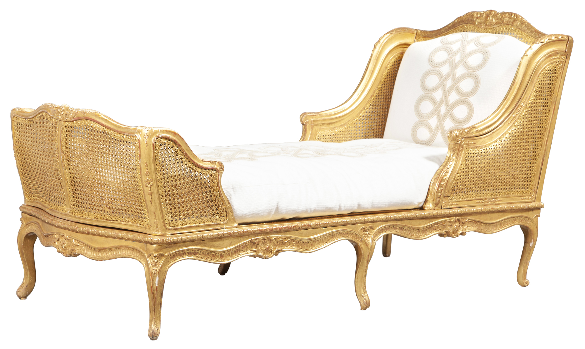 Lot image - Régence Giltwood Chaise Longue