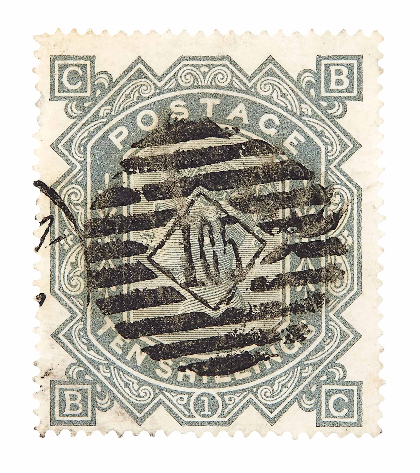 Lot image - Great Britain 1878 Ten Shilling Scott 74