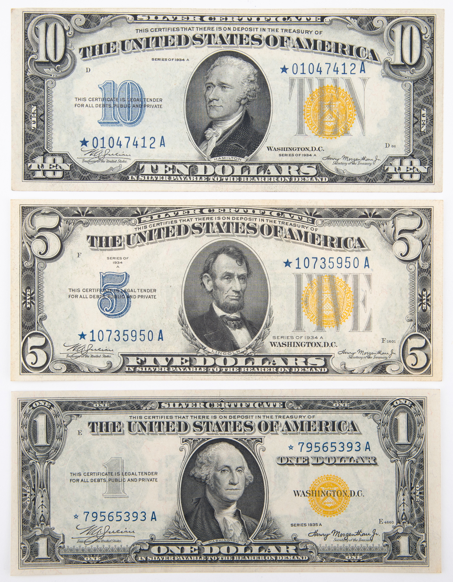 Lot image - United States North Africa Emergency STAR Banknotes