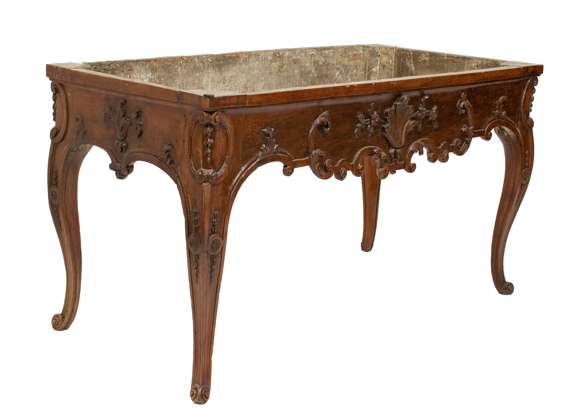 Lot image - Louis XV Walnut Console Table