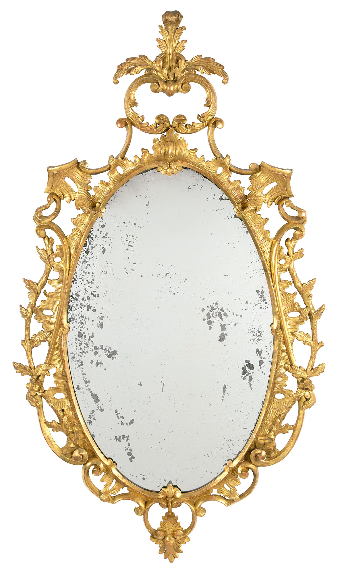 Lot image - George III Giltwood Mirror