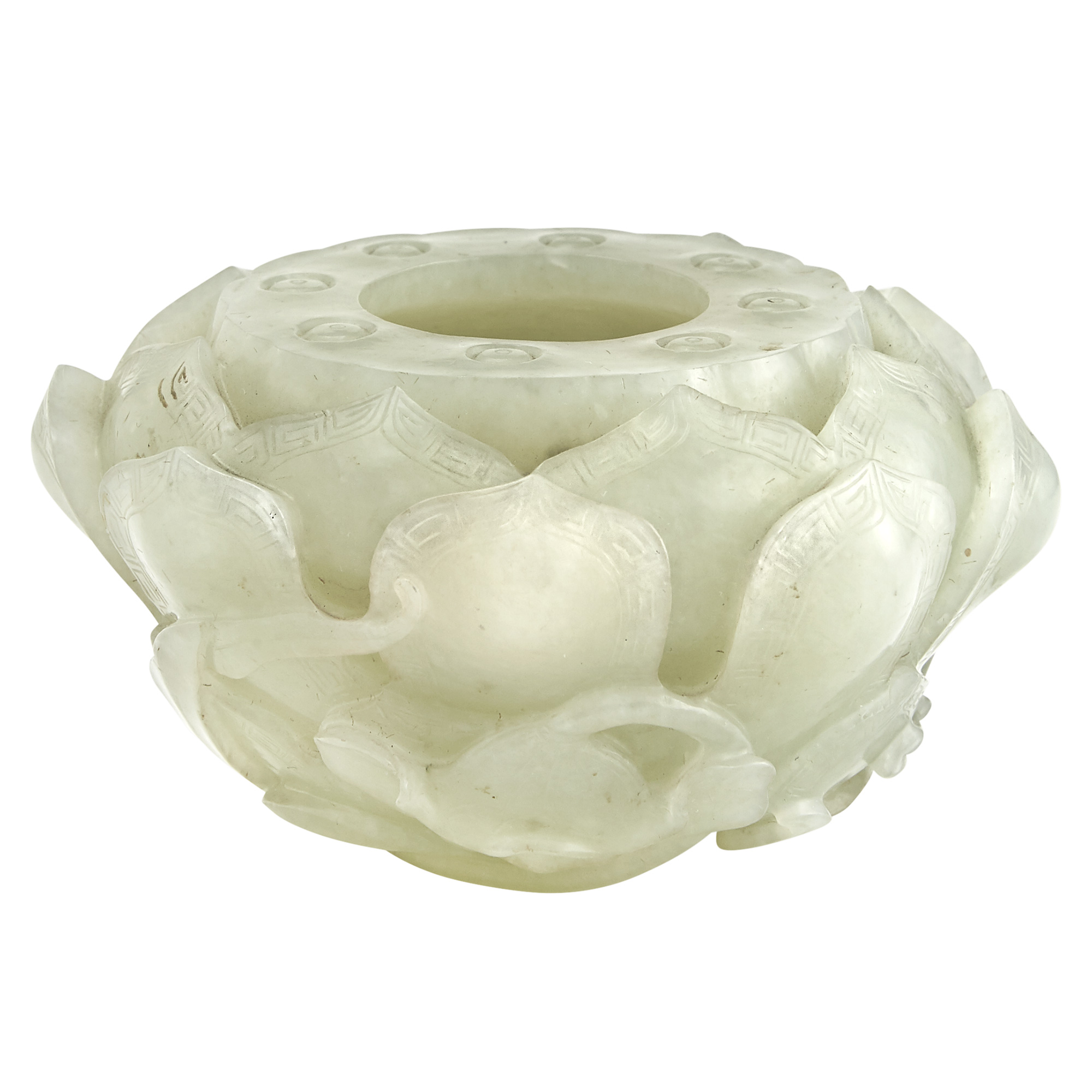 Lot image - Chinese Celadon Jade Bowl