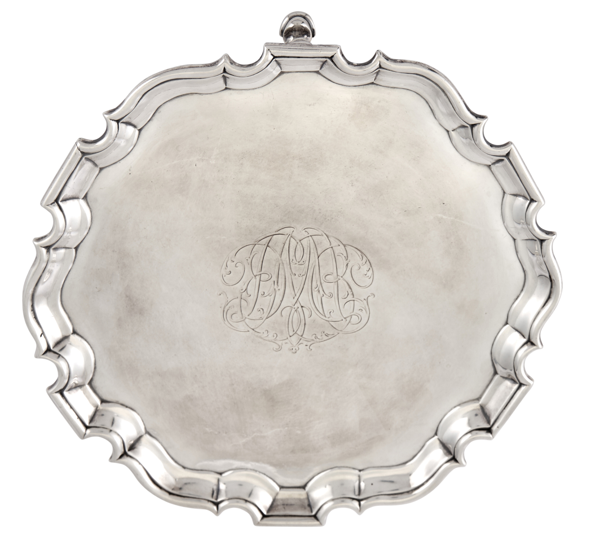 Lot image - George II Sterling Silver Salver