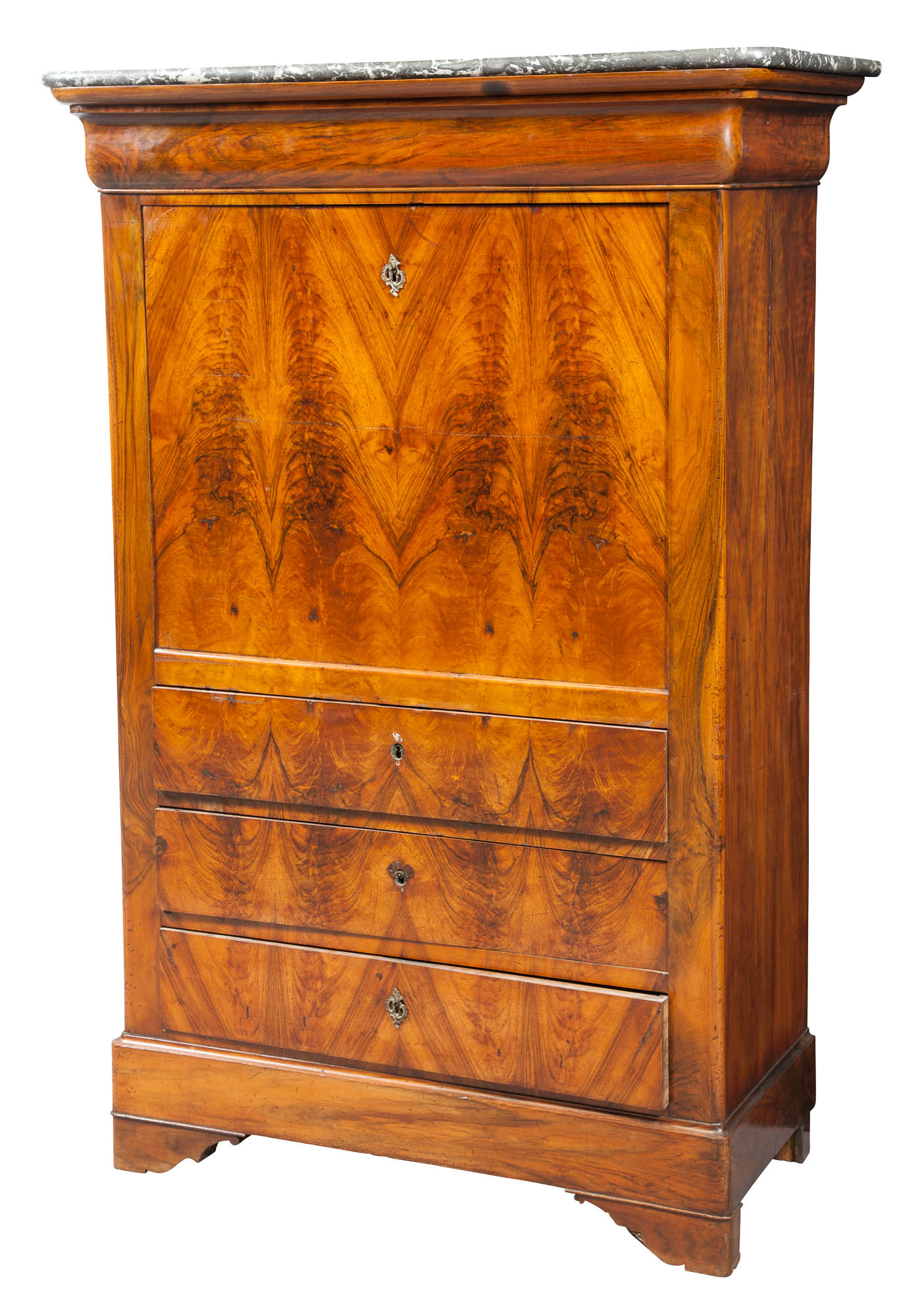 Lot image - Restauration Walnut Secrétaire à Abattant