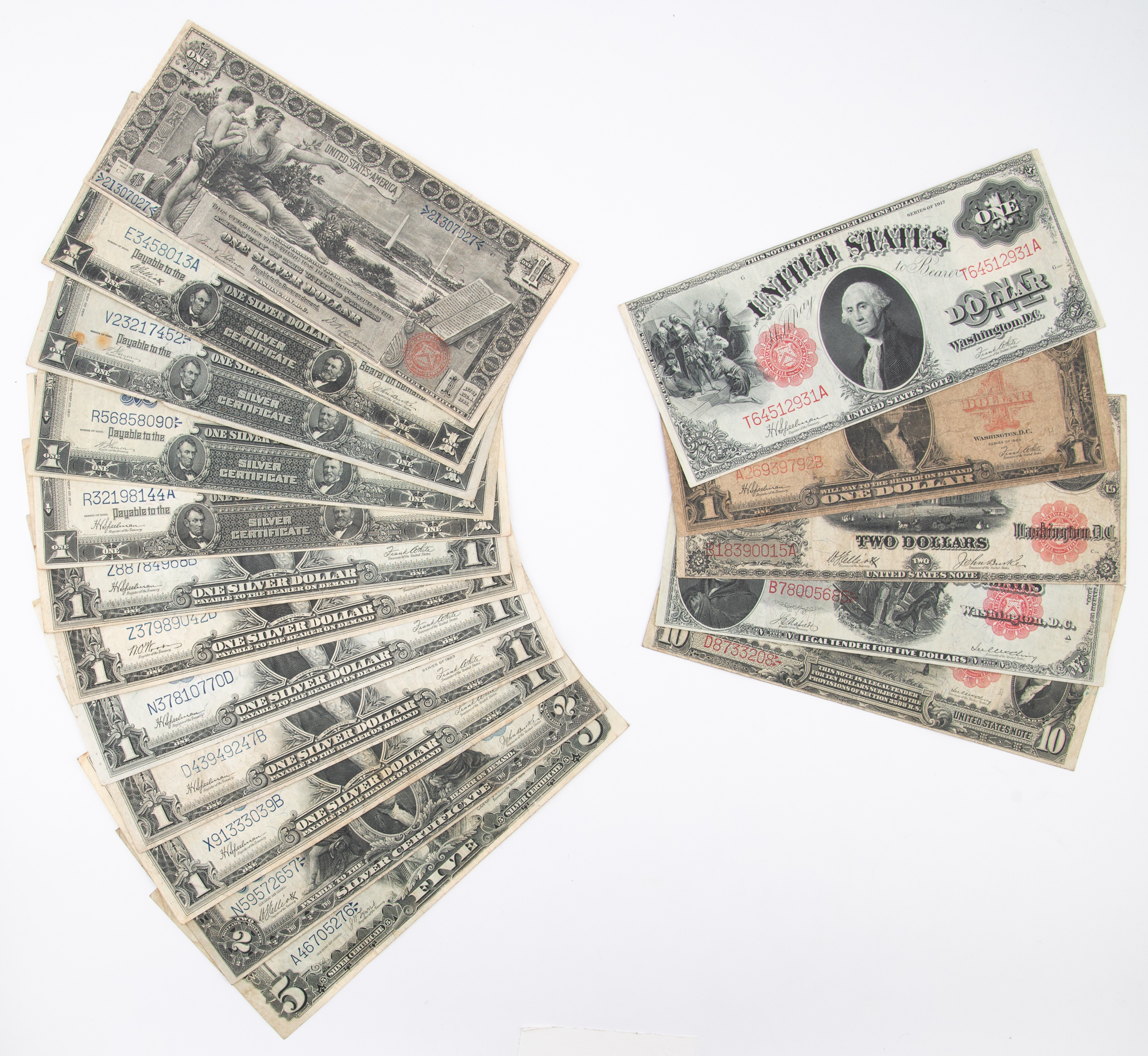 Lot image - United States Large Size Banknote Group