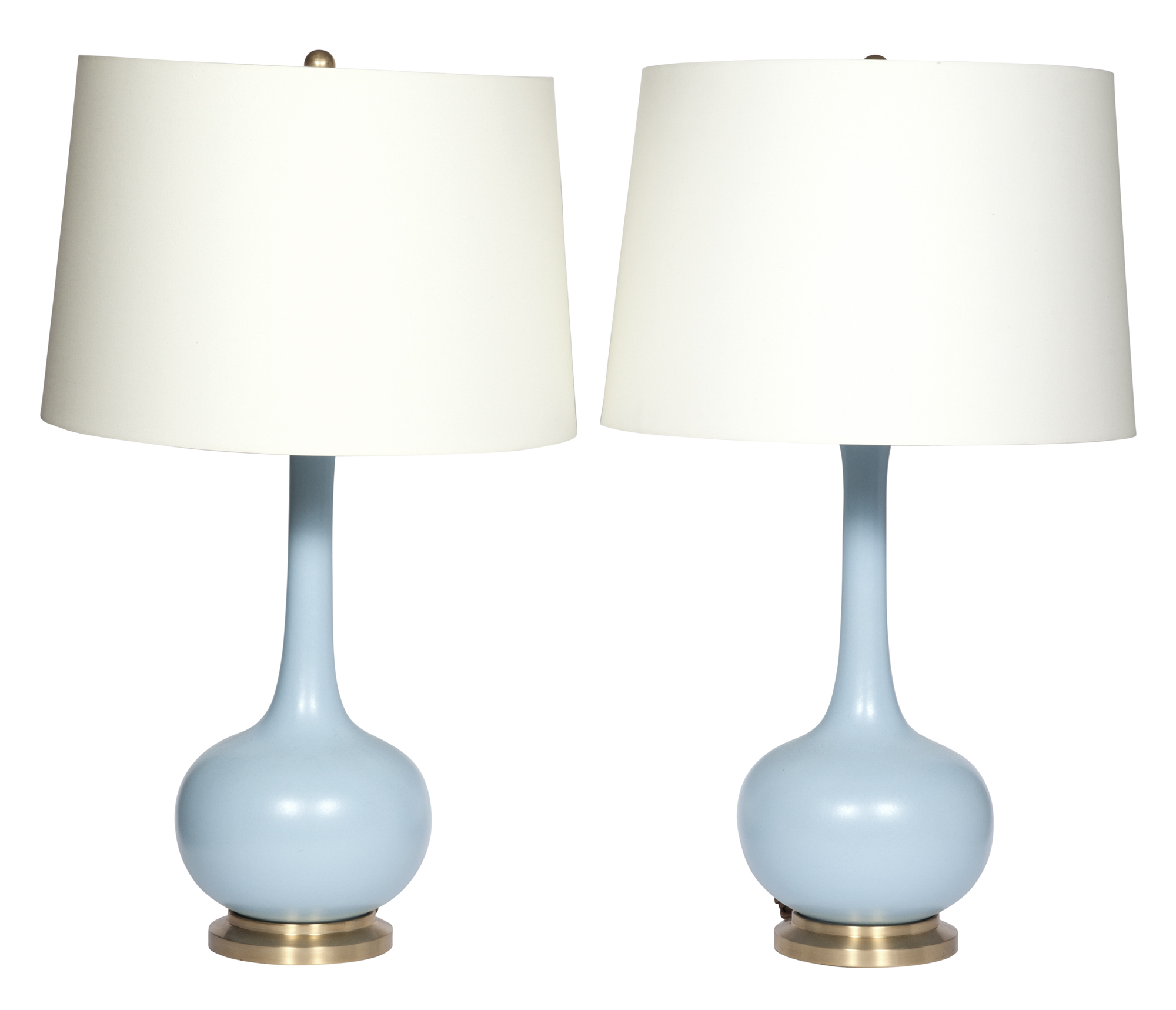 Lot image - Pair of Christopher Spitzmiller Style Ceramic Lamps