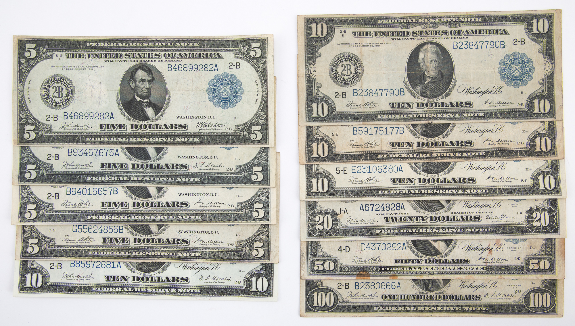Lot image - United States Large Size Federal Reserve Notes