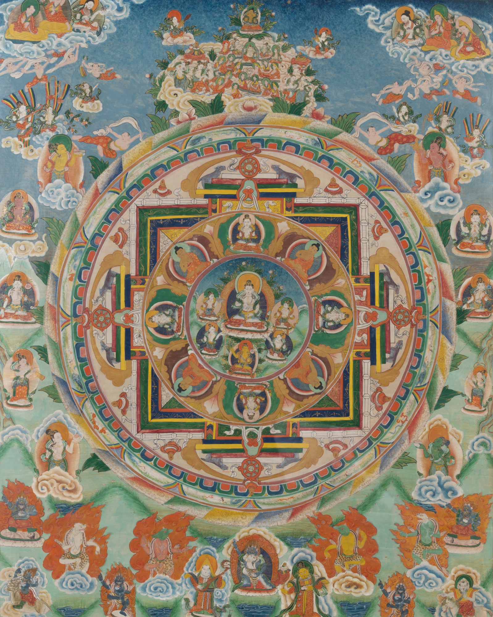 Lot image - A Tibetan Thangka