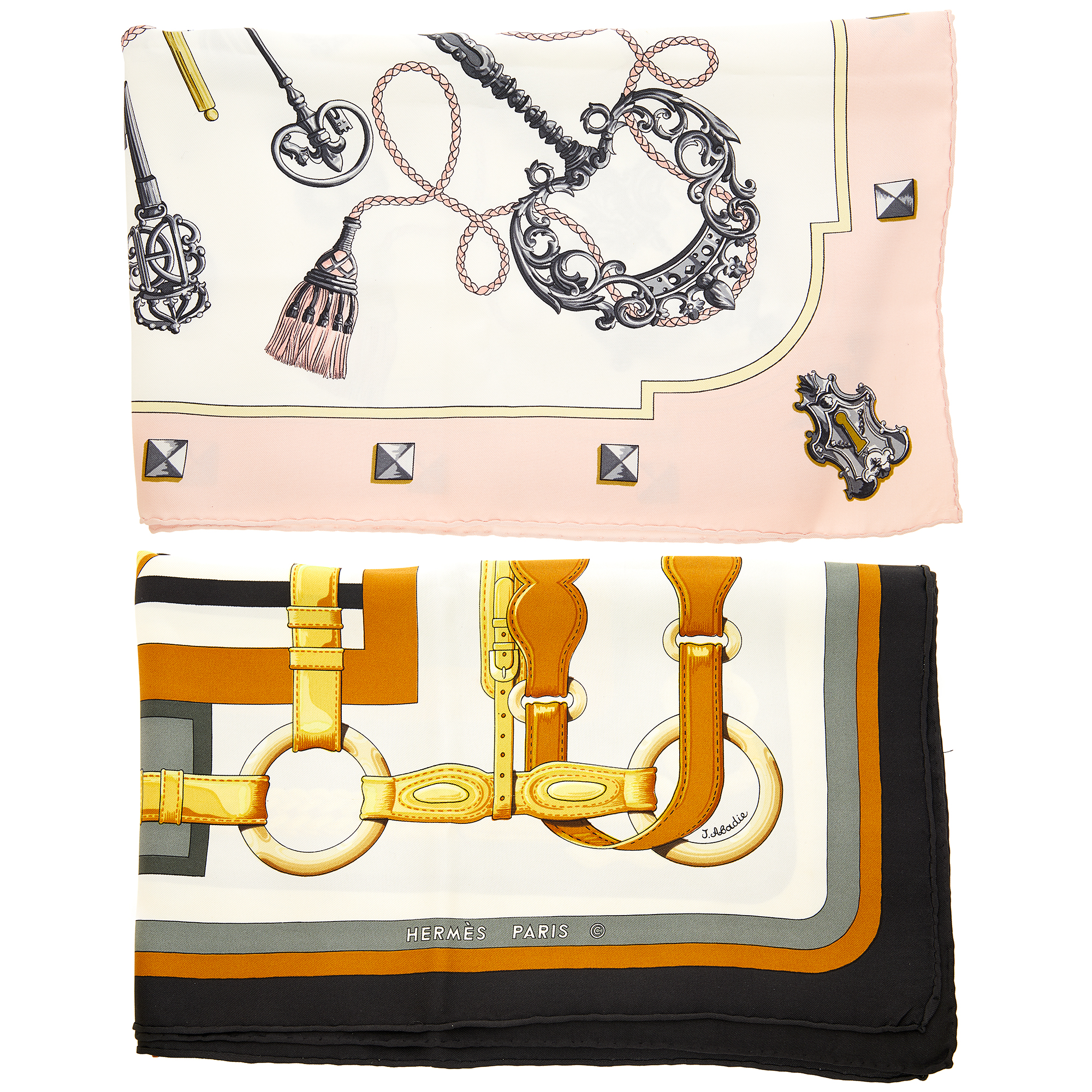 Lot image - Two Hermès Silk Scarves