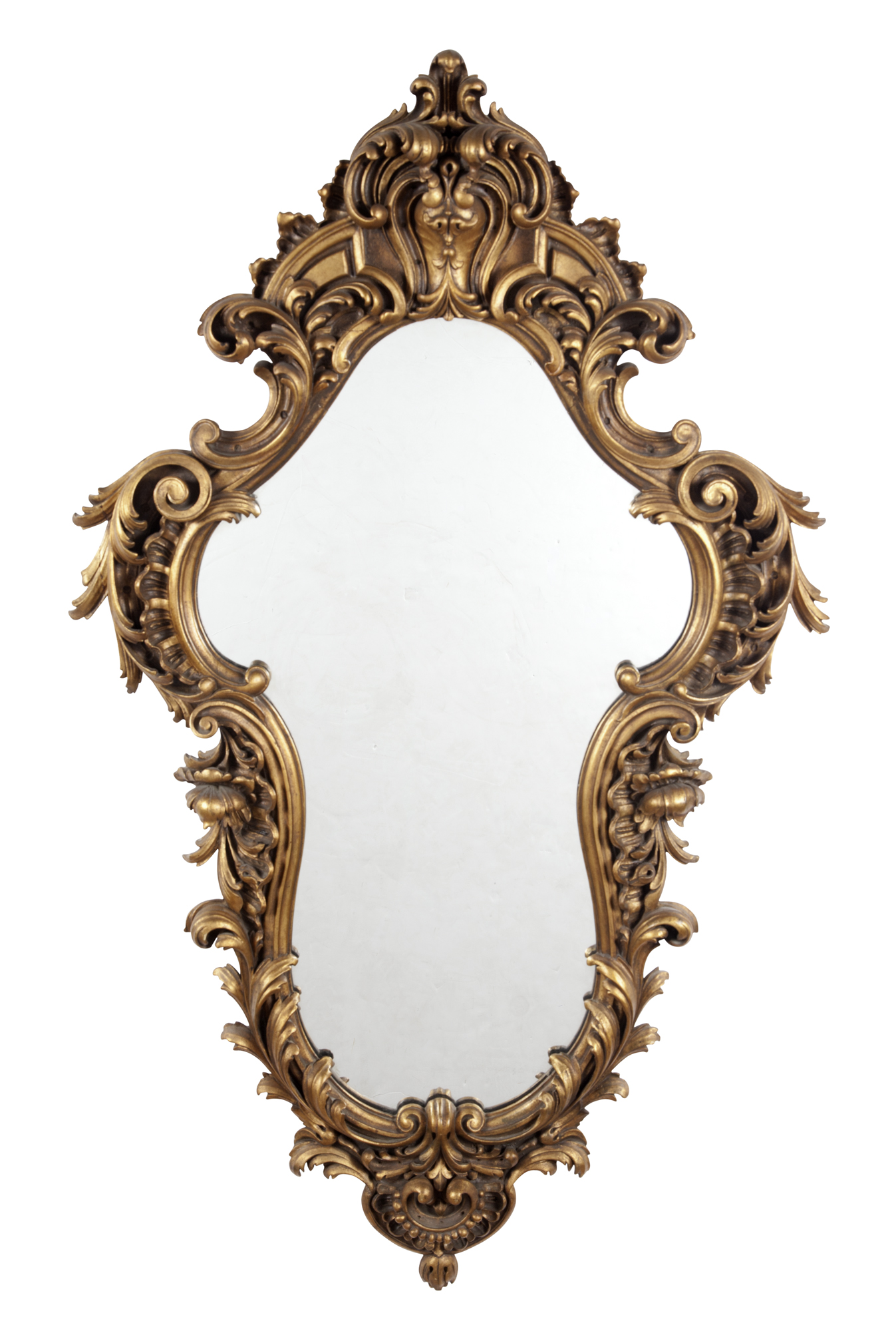 Lot image - Rococo Style Giltwood Mirror