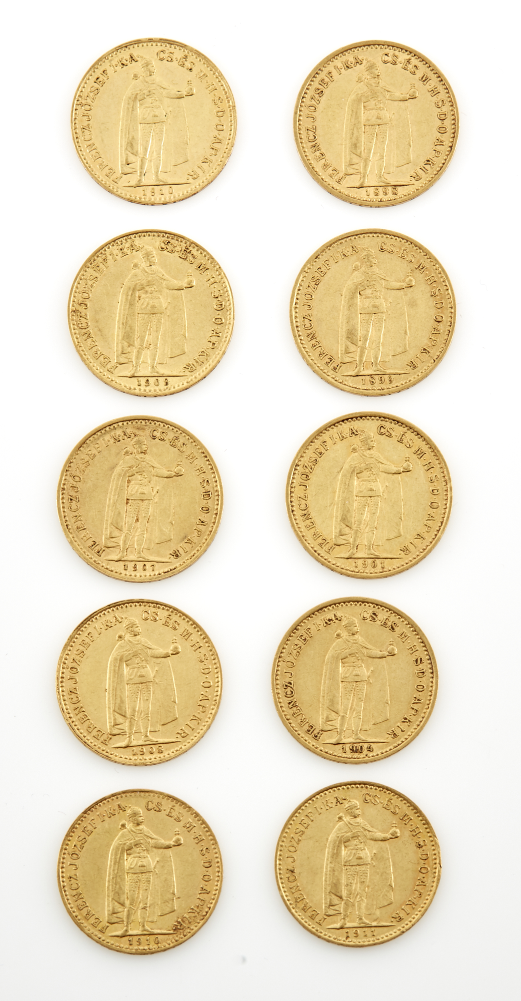 Lot image - Hungary Ten Korona Gold