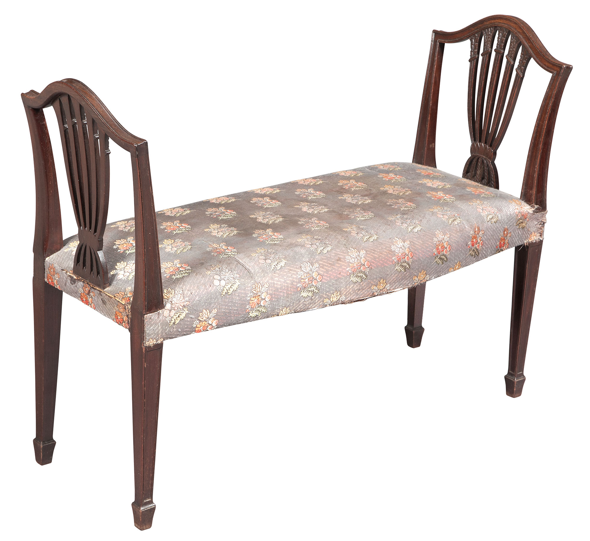 Lot image - George III Mahogany Window Seat