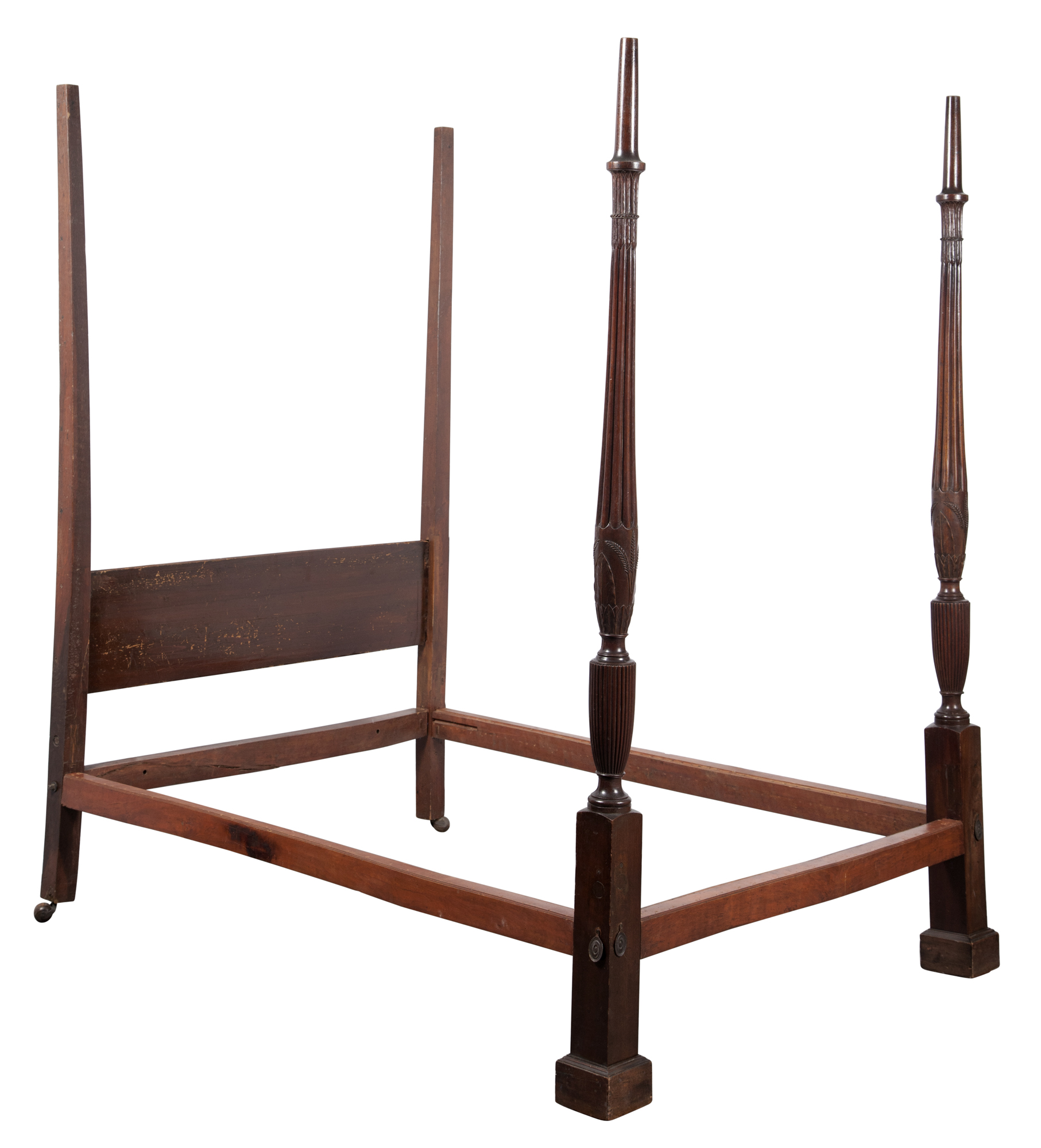 Lot image - George III Carved Mahogany Bedstead