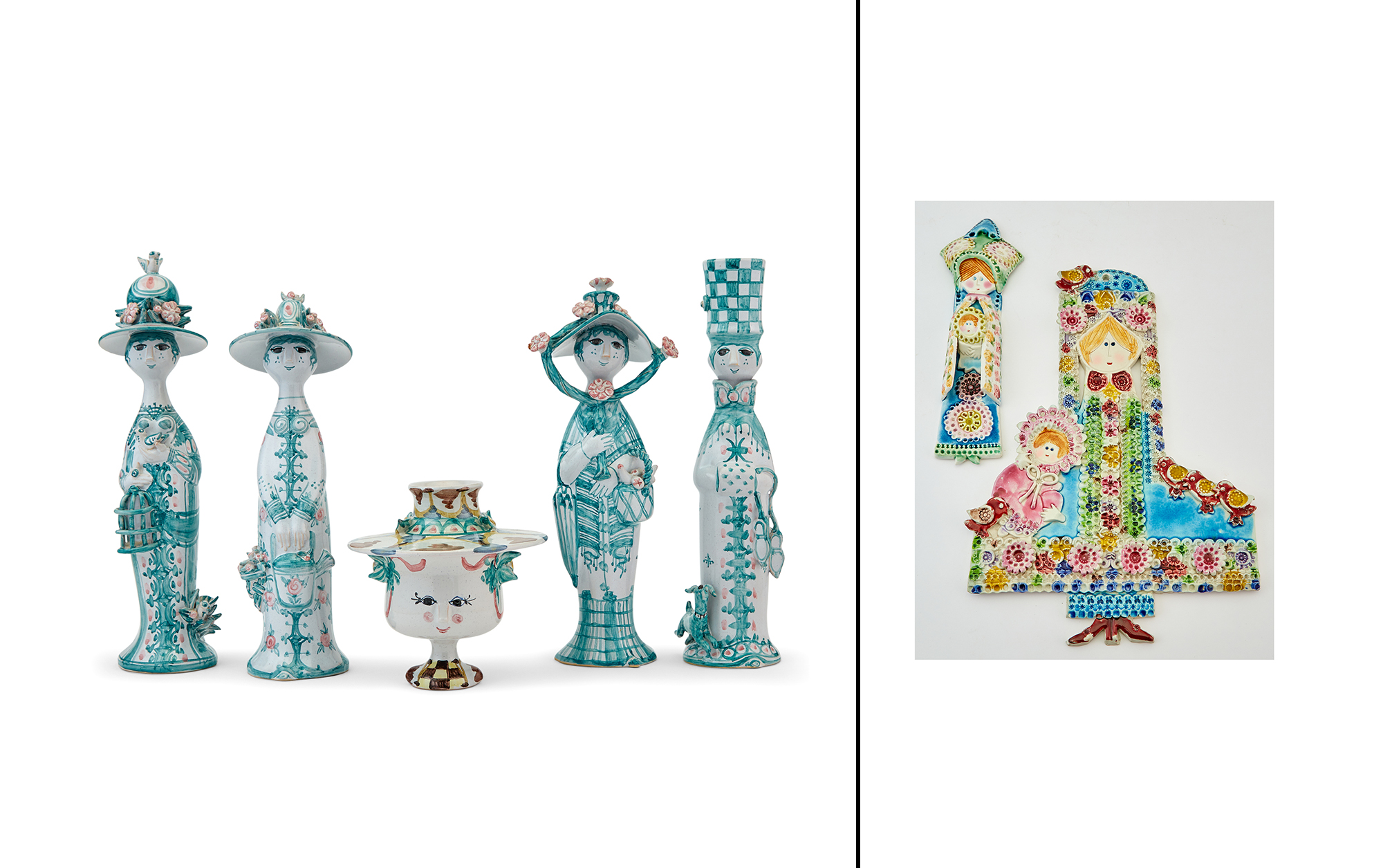 Lot image - Group of Bjørn Wiinblad Glazed Pottery Articles