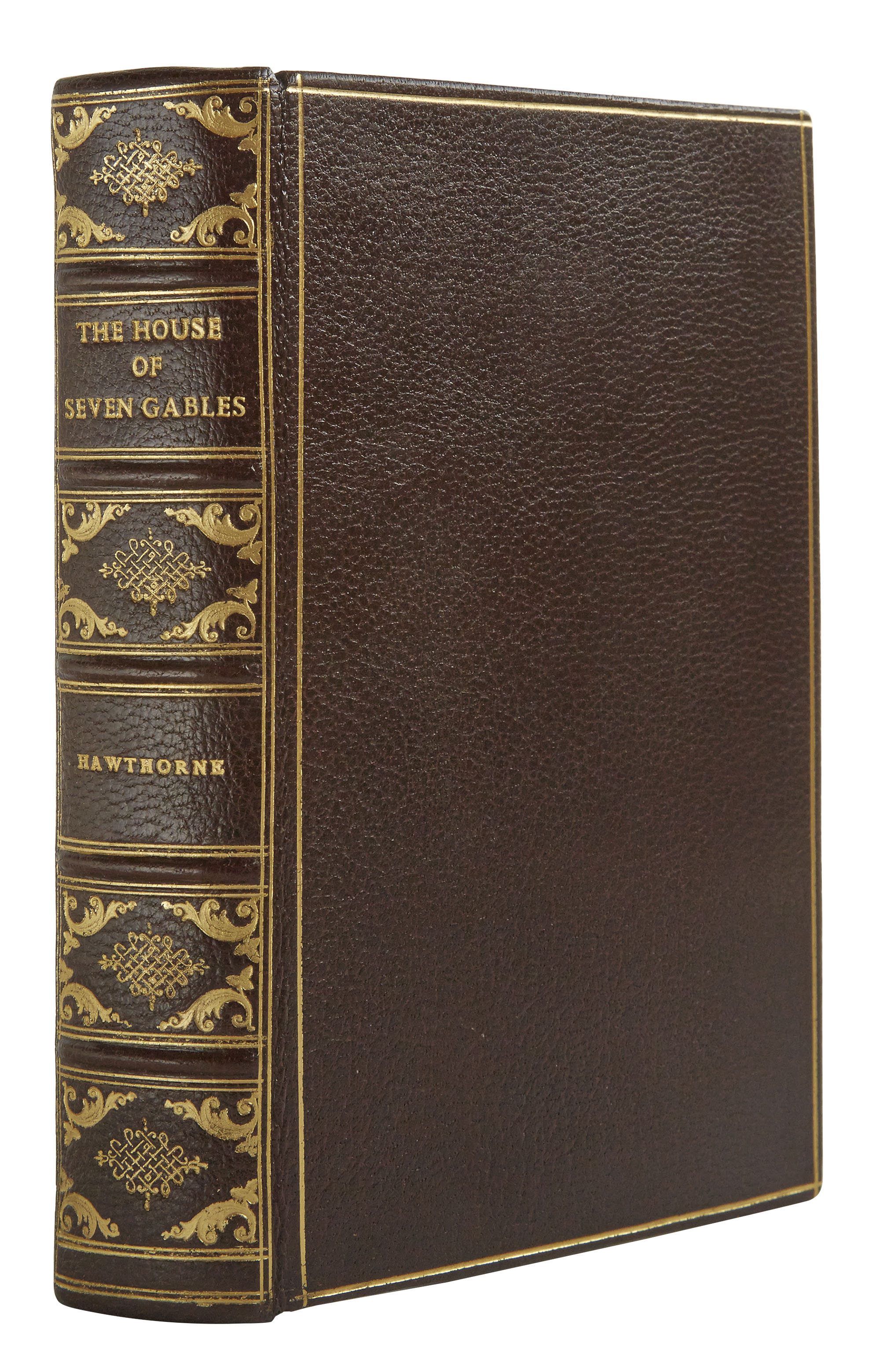 Lot image - [FINE BINDING]  HAWTHORNE, NATHANIEL. The House of Seven Gables.