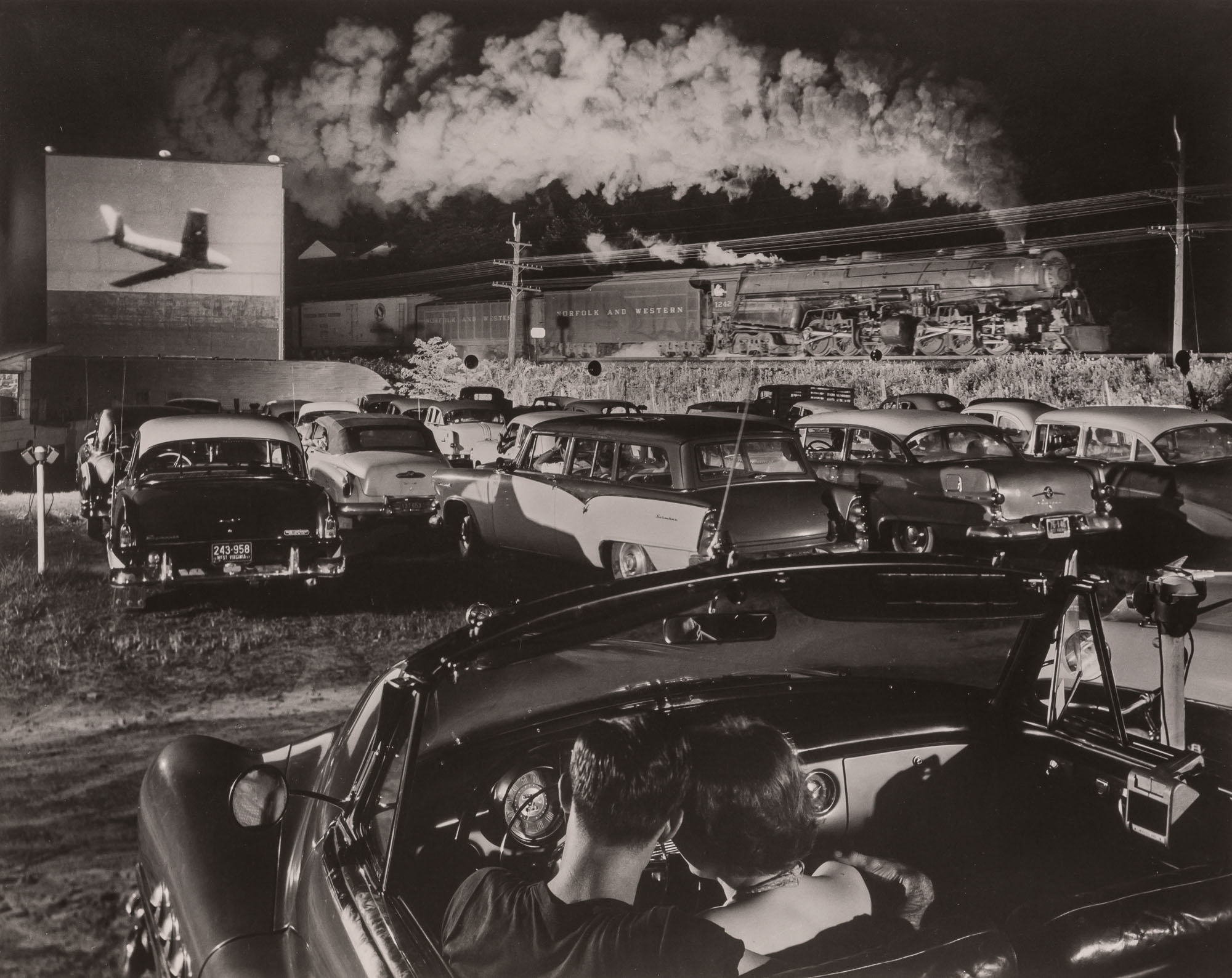 Lot image - LINK, O. WINSTON (1914-2001)  [Hot Shot Eastbound, Iaeger Drive-in, Iaeger, West Virginia,