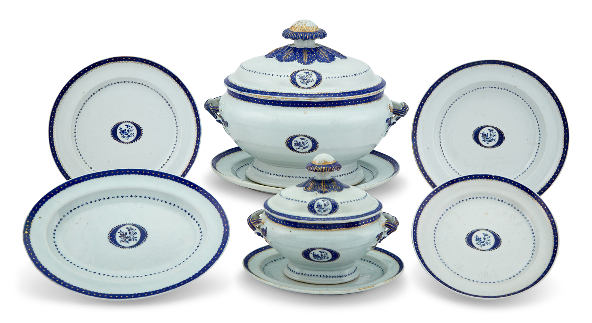 Lot image - A Group of Chinese Export Porcelain Serving Articles