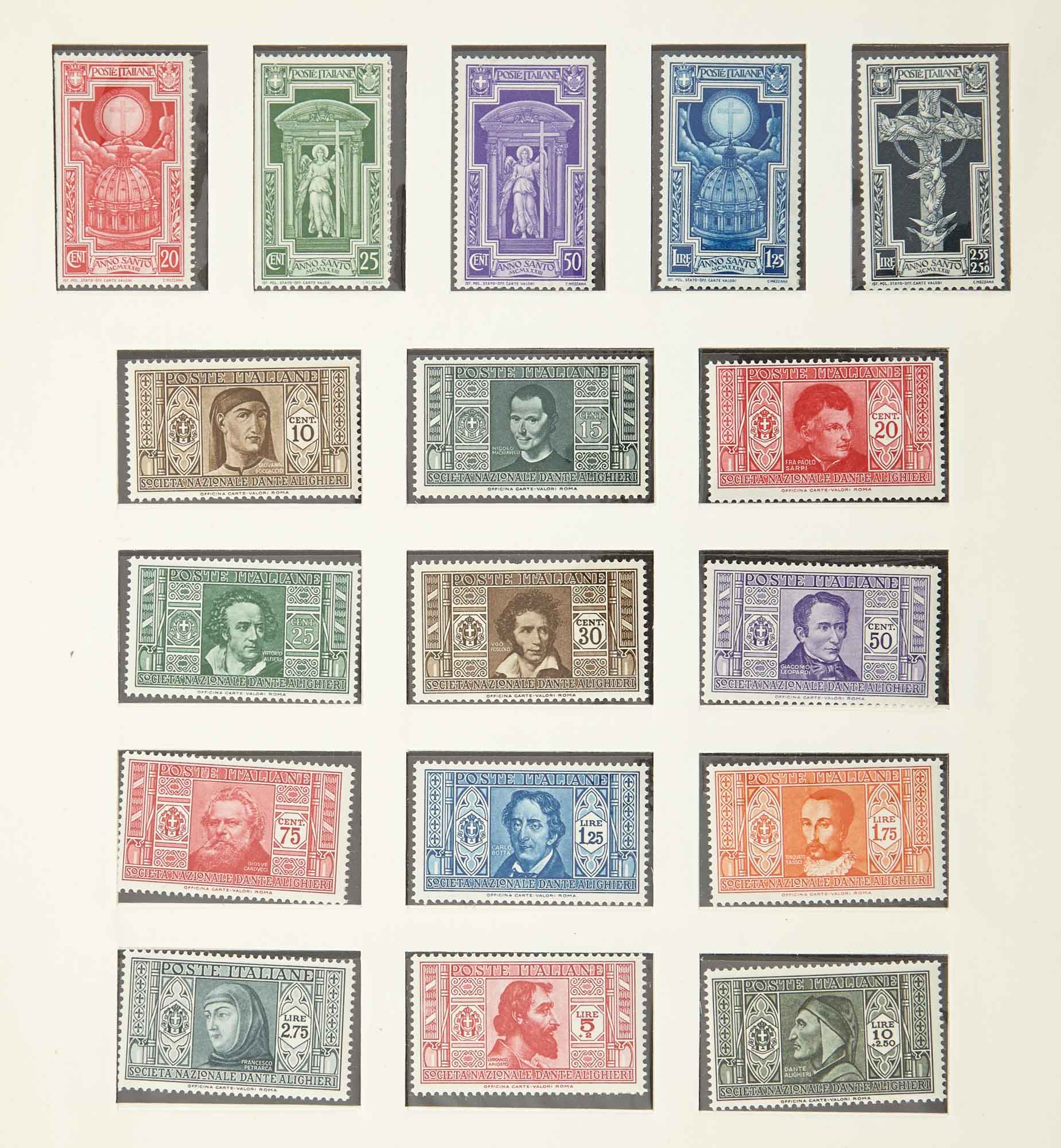 Lot image - Italy and Vatican Postage Stamp Collections