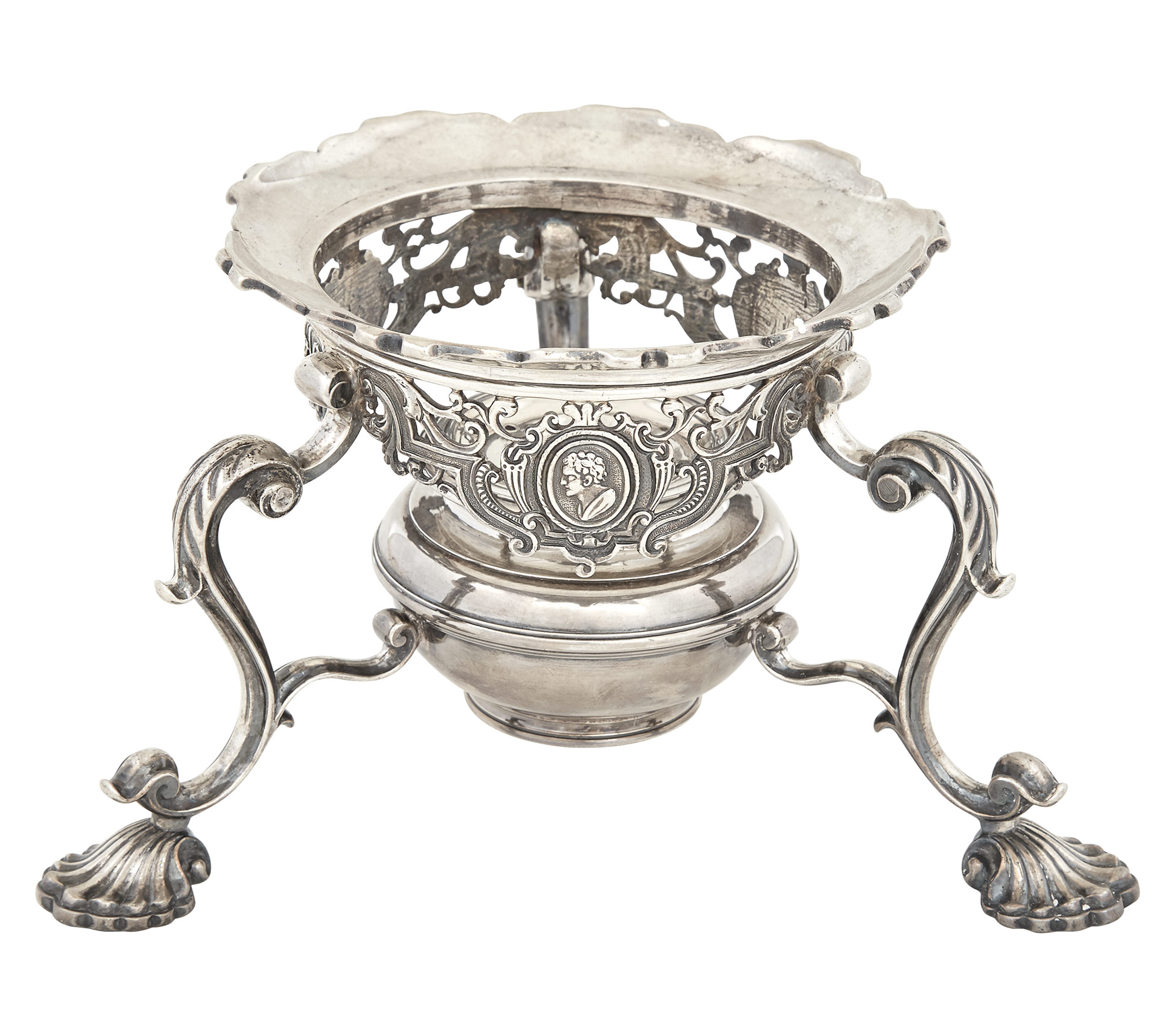 Lot image - George II Sterling Silver Kettle Stand