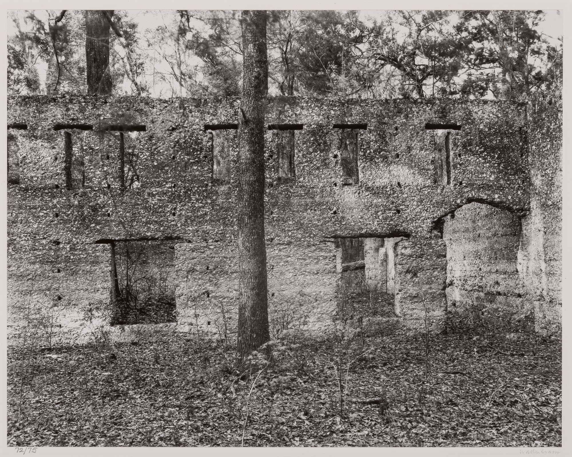 Lot image - EVANS, WALKER (1903-1975)  [Ruin of Tabby (Shell) Construction, St. Marys, Georgia],