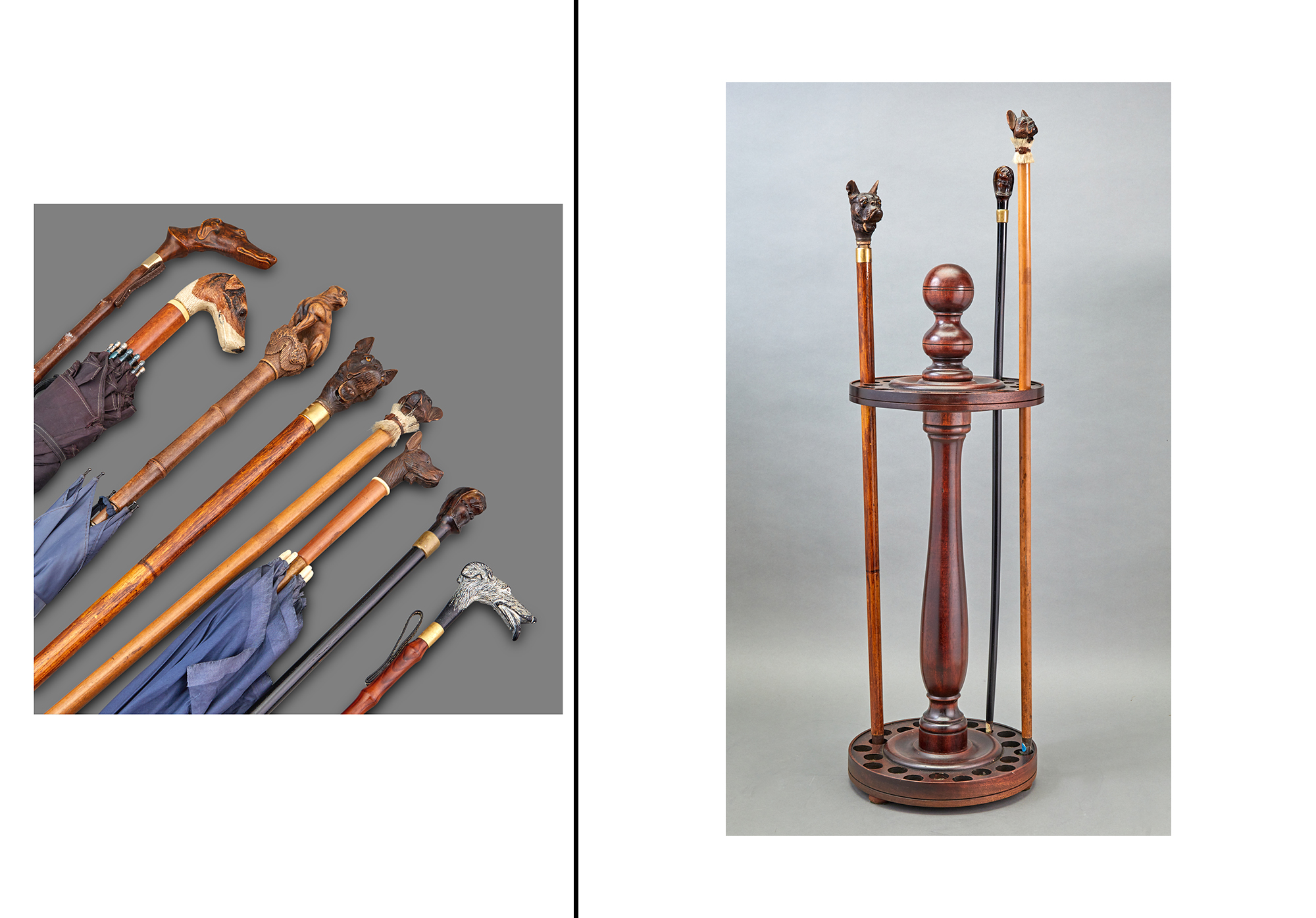 Lot image - French Style Bronze and Marble Dog-Themed Inkstand