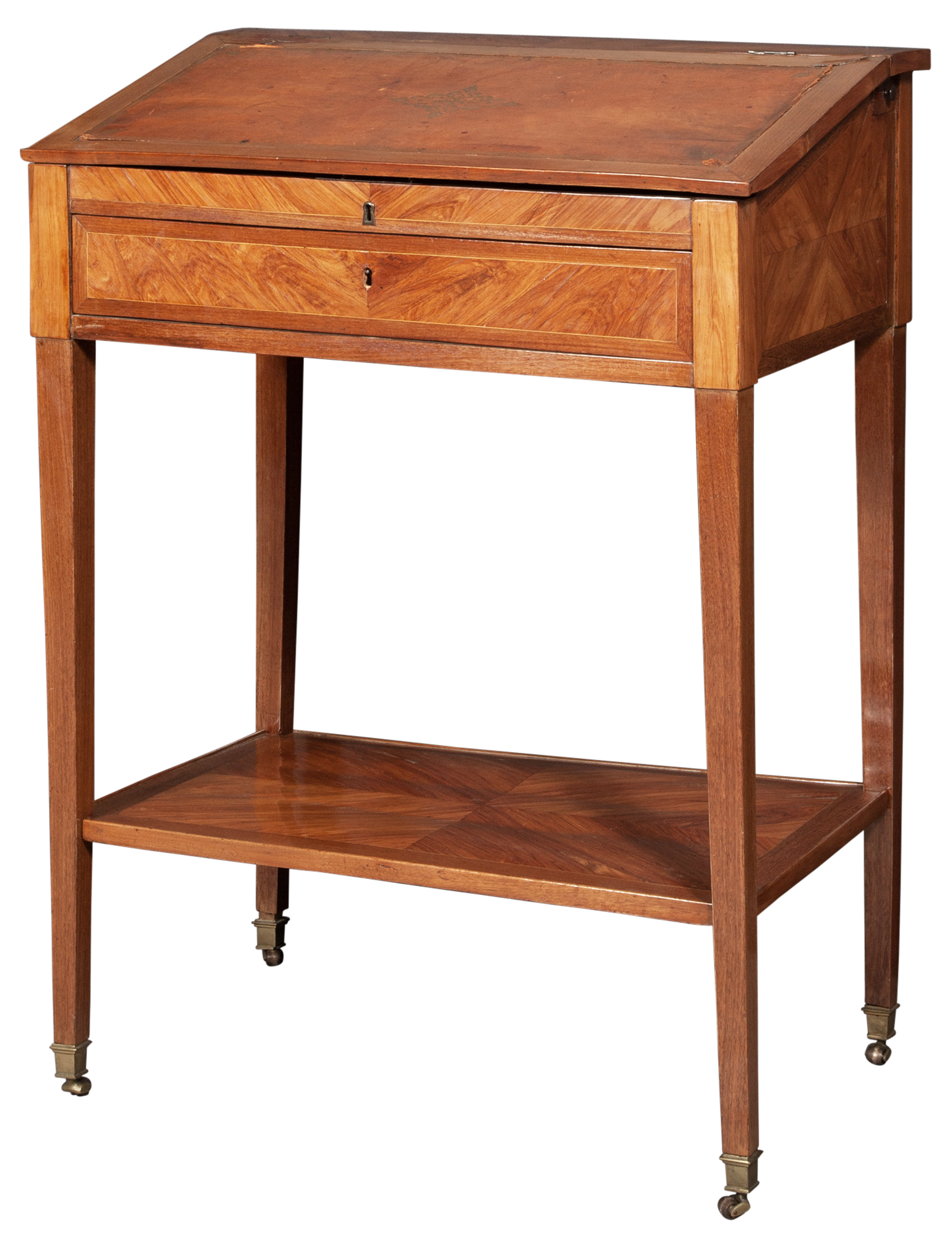 Lot image - Louis XVI Palisander and Kingwood Bureau en Pente