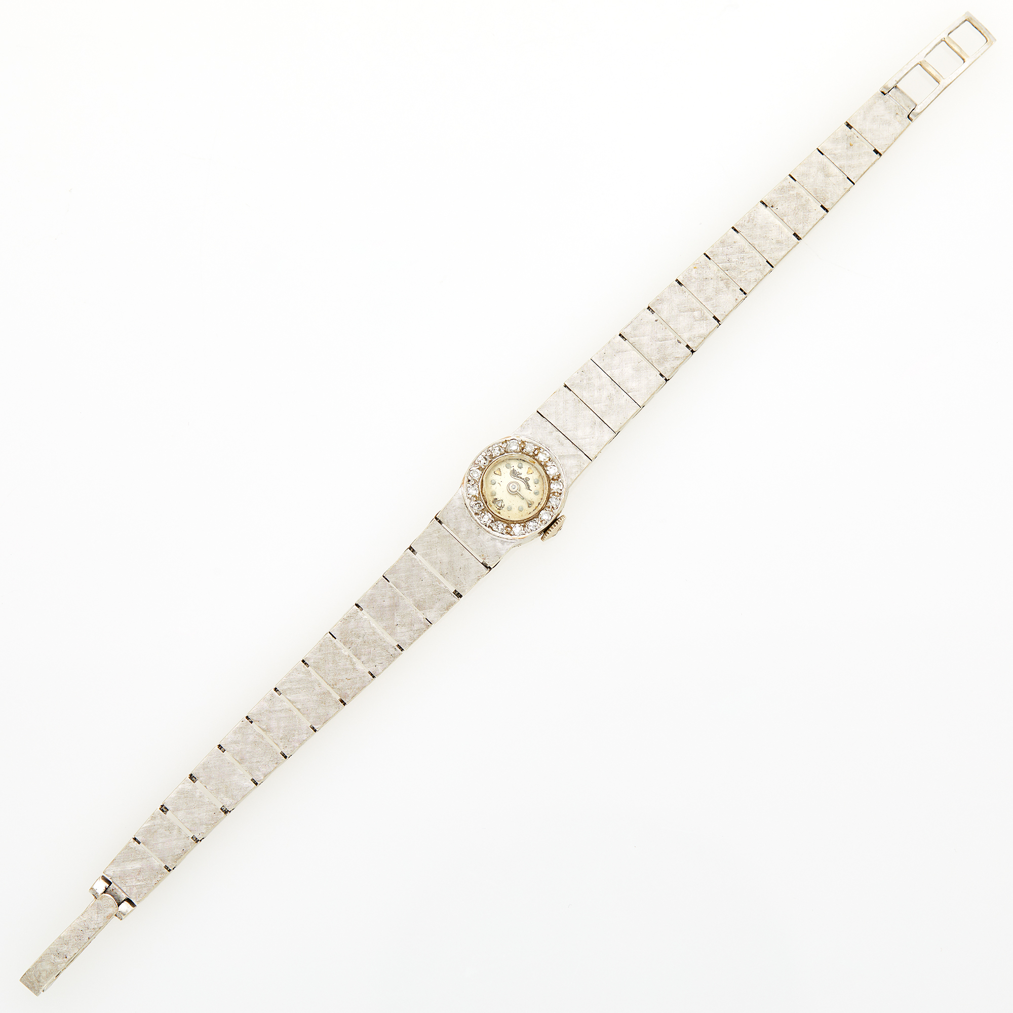 Lot image - Lucien Picard White Gold and Diamond Wristwatch