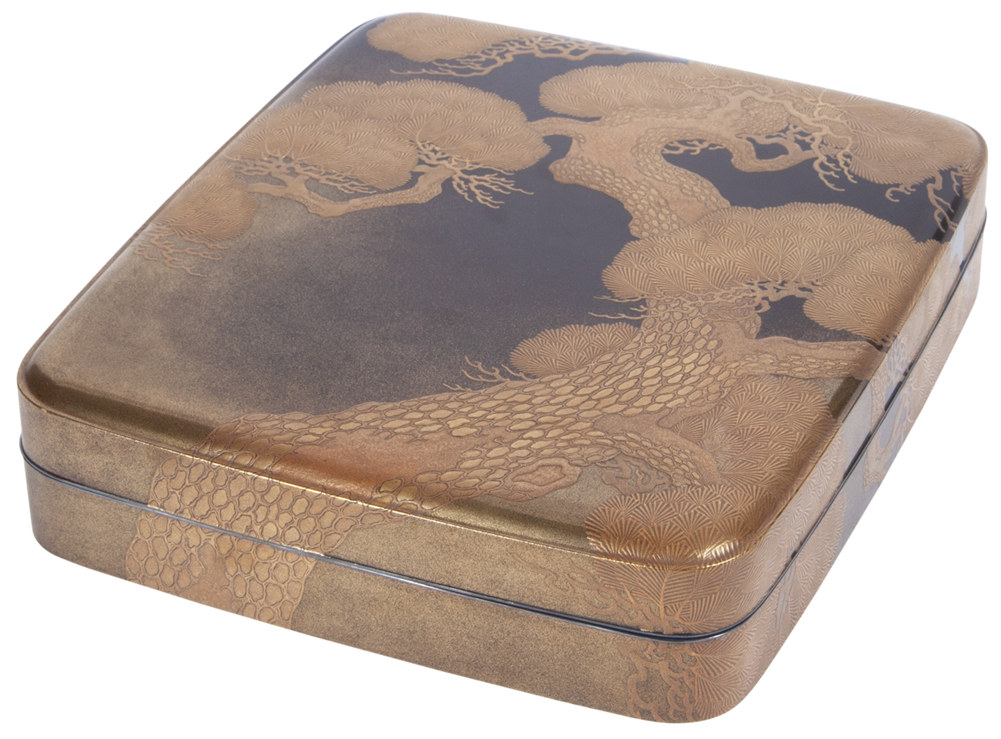 Lot image - A Fine Japanese Gold Lacquer Suzuribako