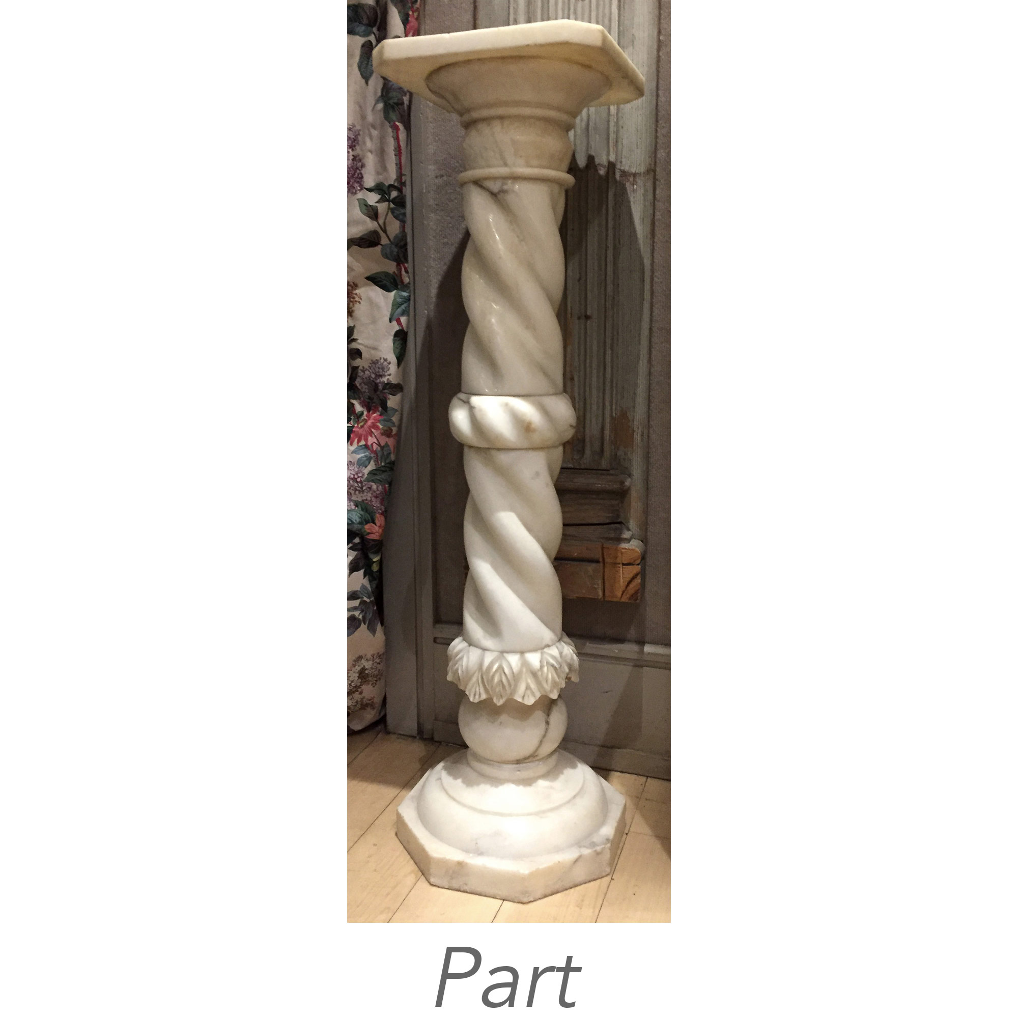 Lot image - Miscellaneous Group of Four White Marble Pedestals