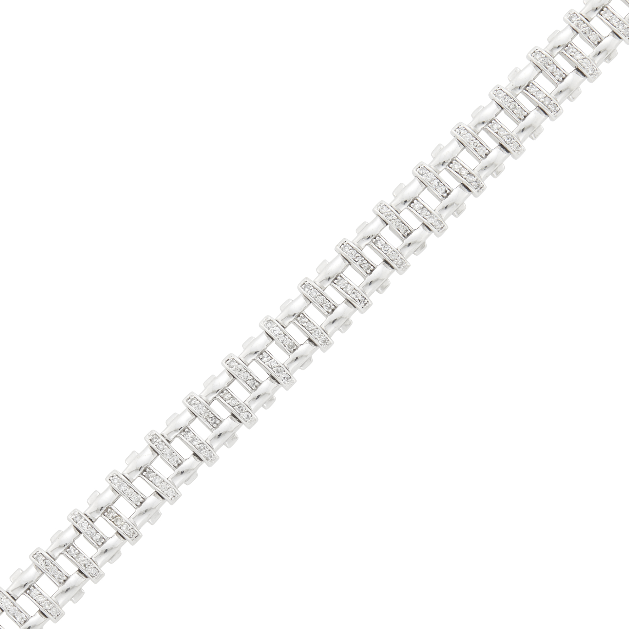 Lot image - White Gold and Diamond Bracelet