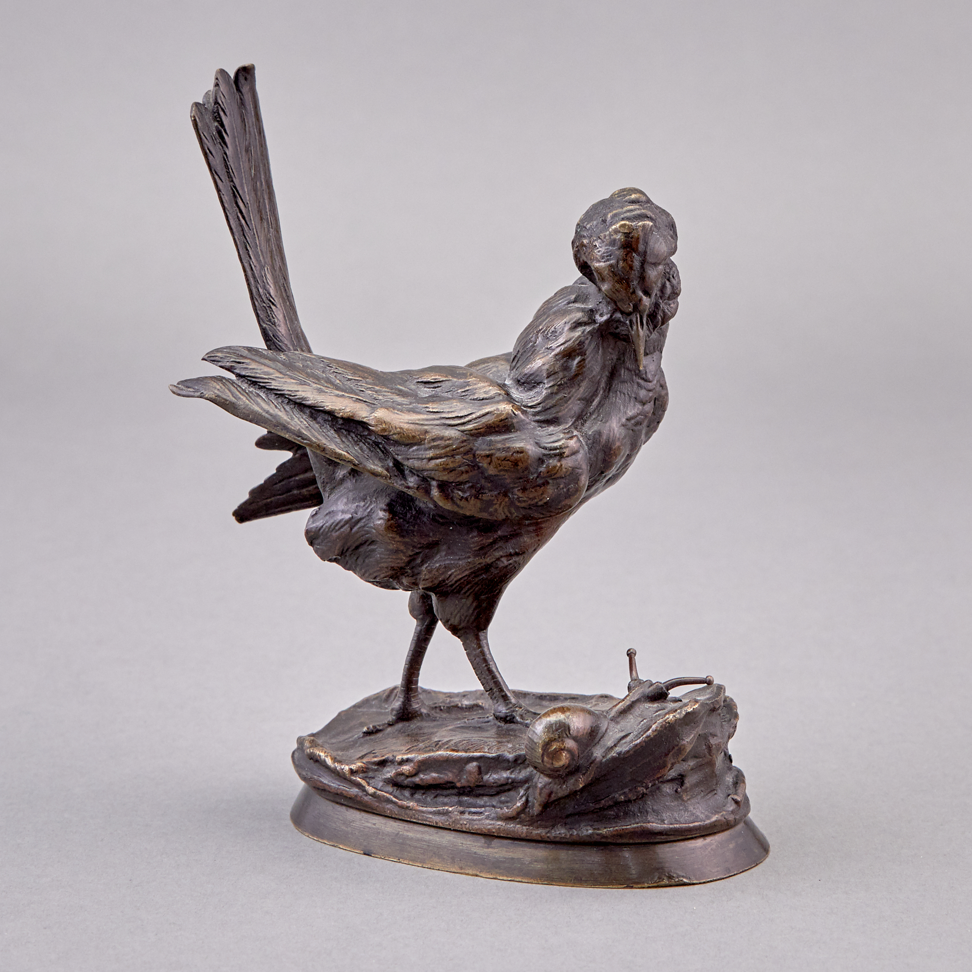 Lot image - Bronze Figure of a Pheasant