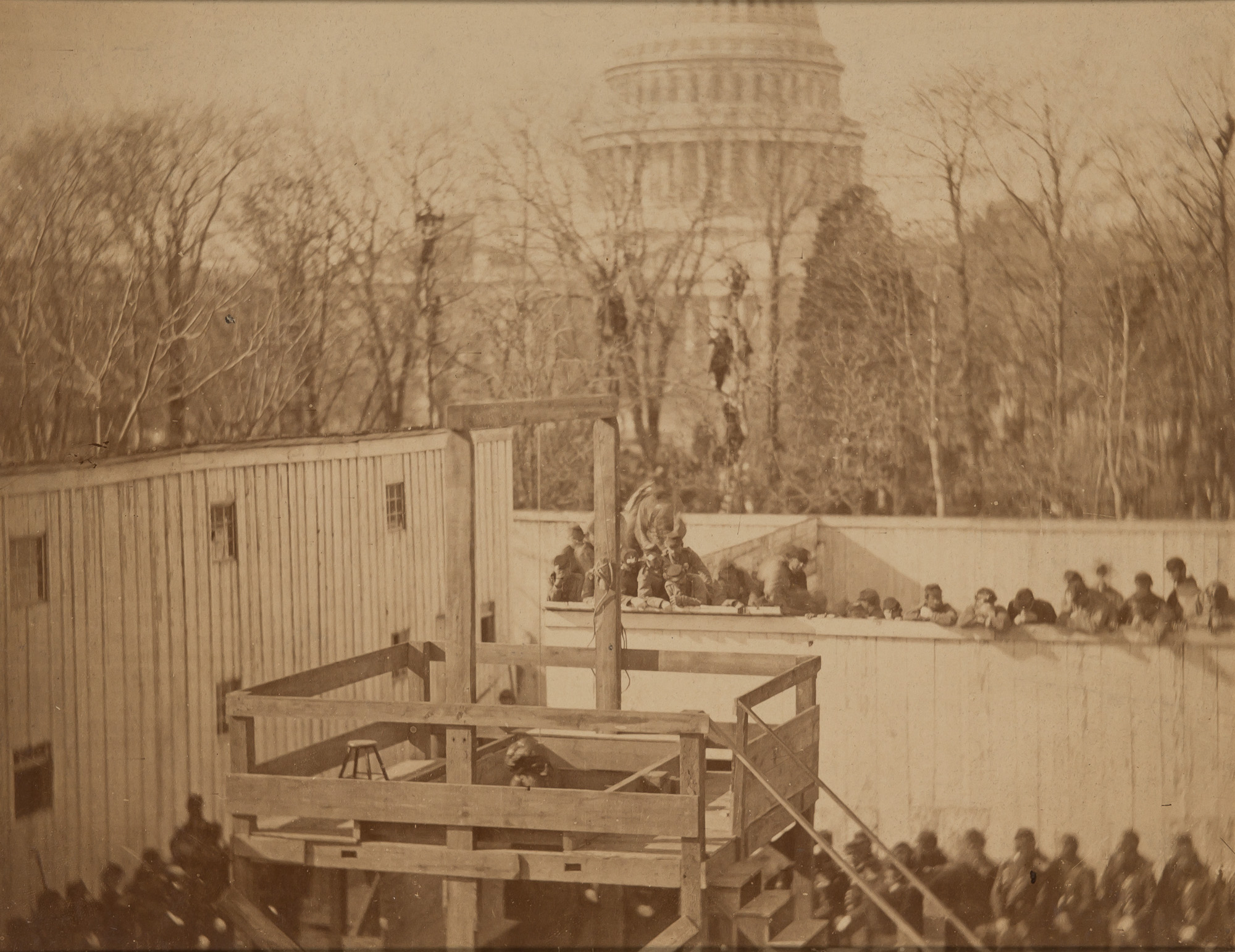 Lot image - GARDNER, ALEXANDER (1821-1882)  [Execution of Captain Wirz, the Keeper of Andersonville Prison]