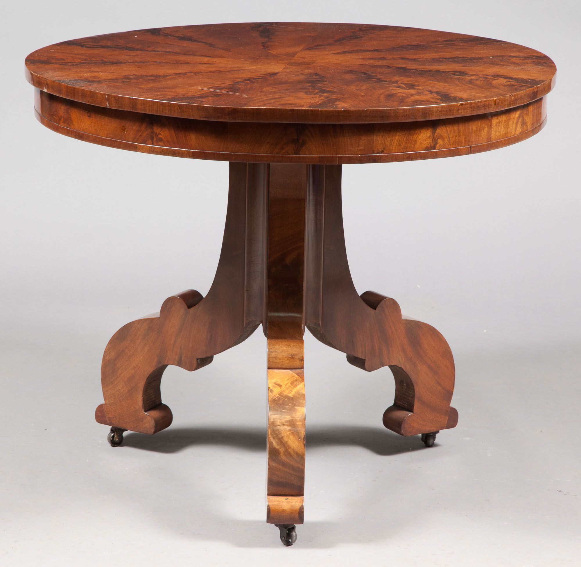 Lot image - Biedermeier Mahogany Center Table