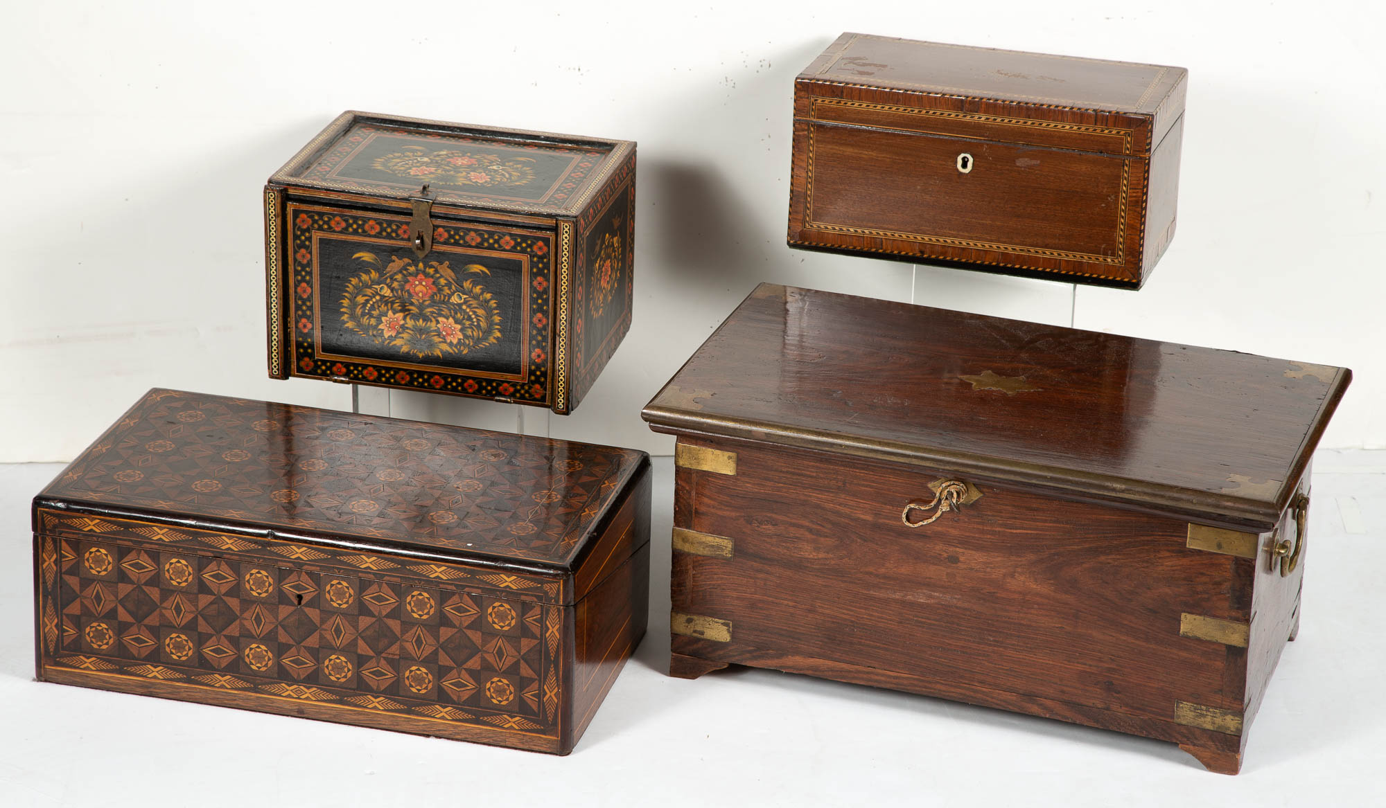 Lot image - Miscellaneous Group of Various Woods Boxes