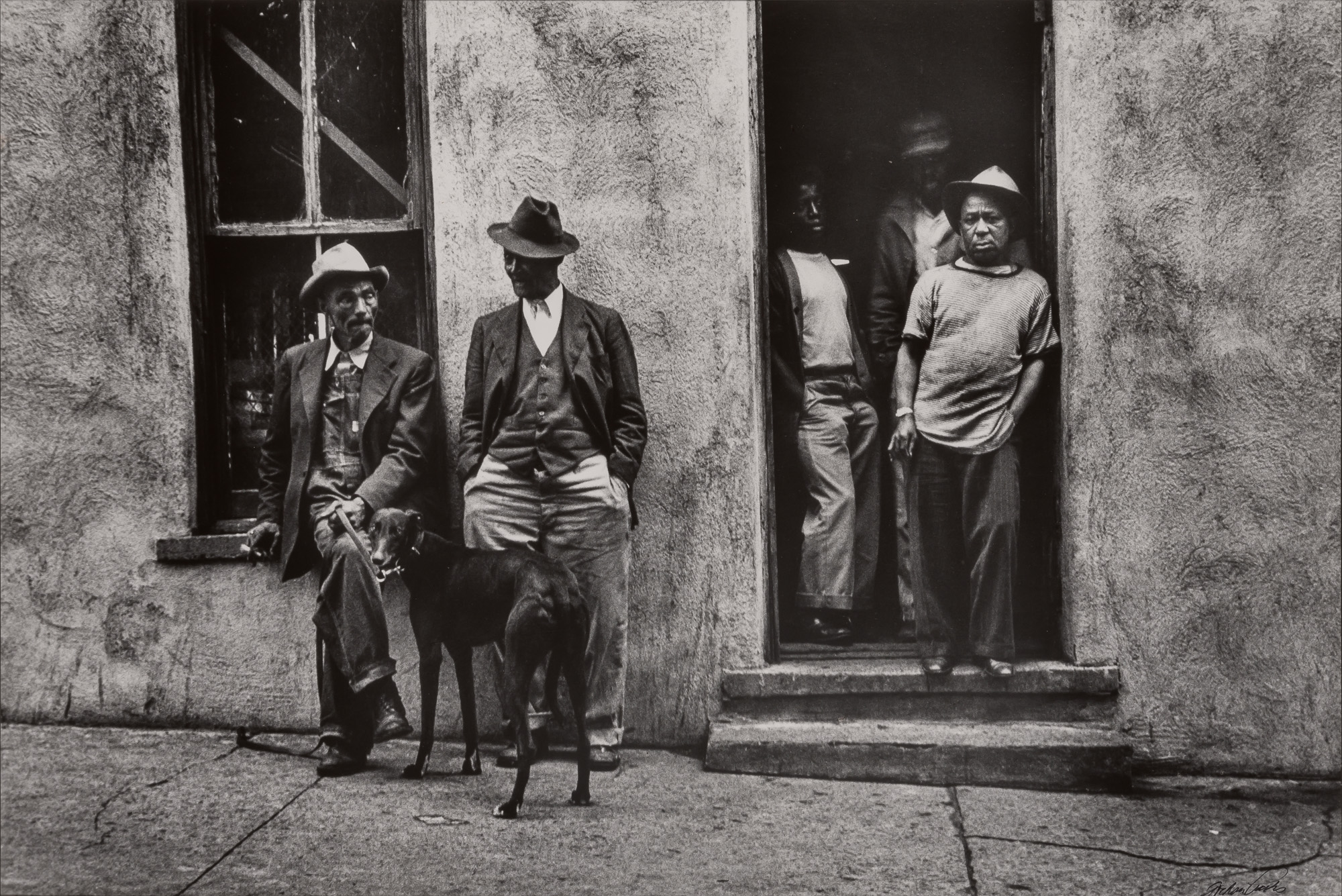 Lot image - PARKS, GORDON (1912-2006)  Pool Hall in Fort Scott, Kansas,