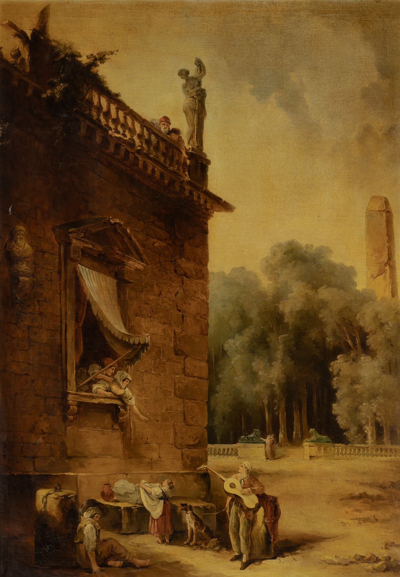 Lot image - School of Hubert Robert