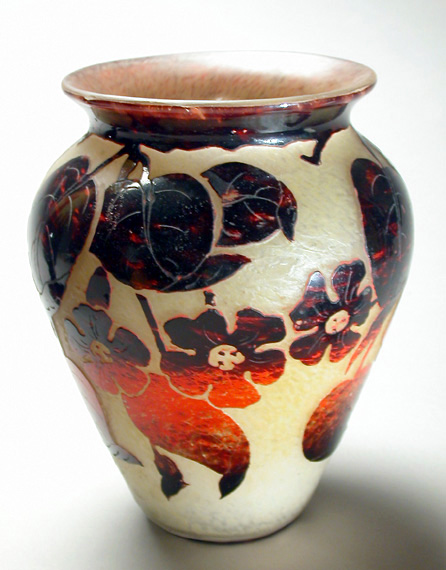 Lot image - Degue Cameo Glass Vase