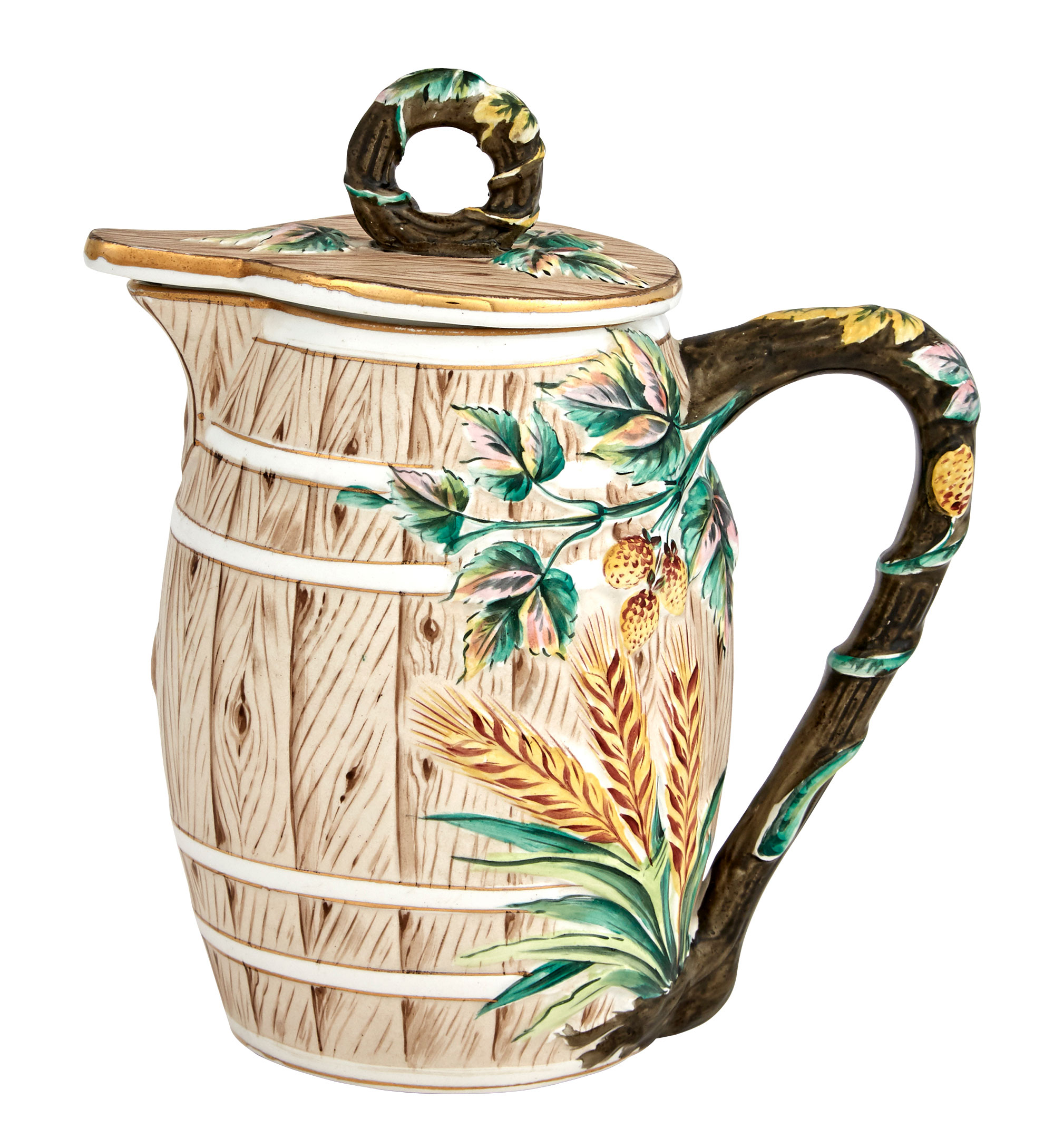 Lot image - Russian Porcelain Beer Jug and Cover